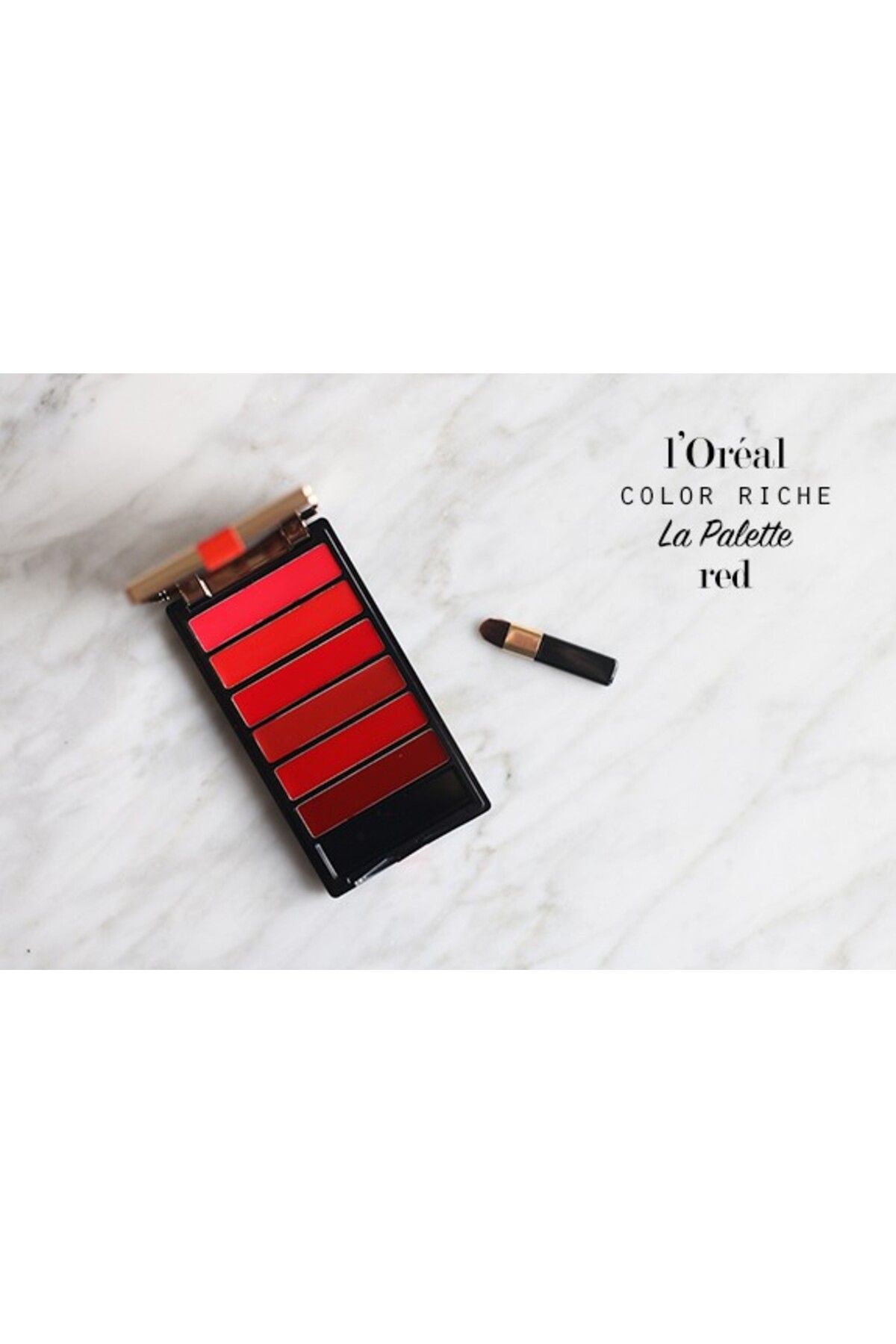 L'Oreal Paris-Loreal Color Riche Lipstick Palette, La Palette, Red, 6 Colors 7