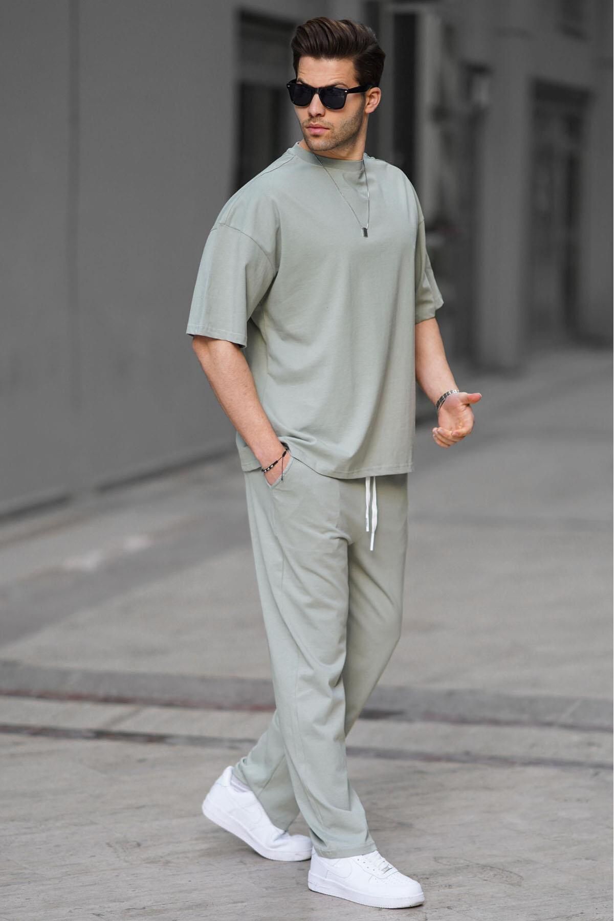 Madmext-Mintgrünes Trainingsanzug-Set für Herren 5938 3