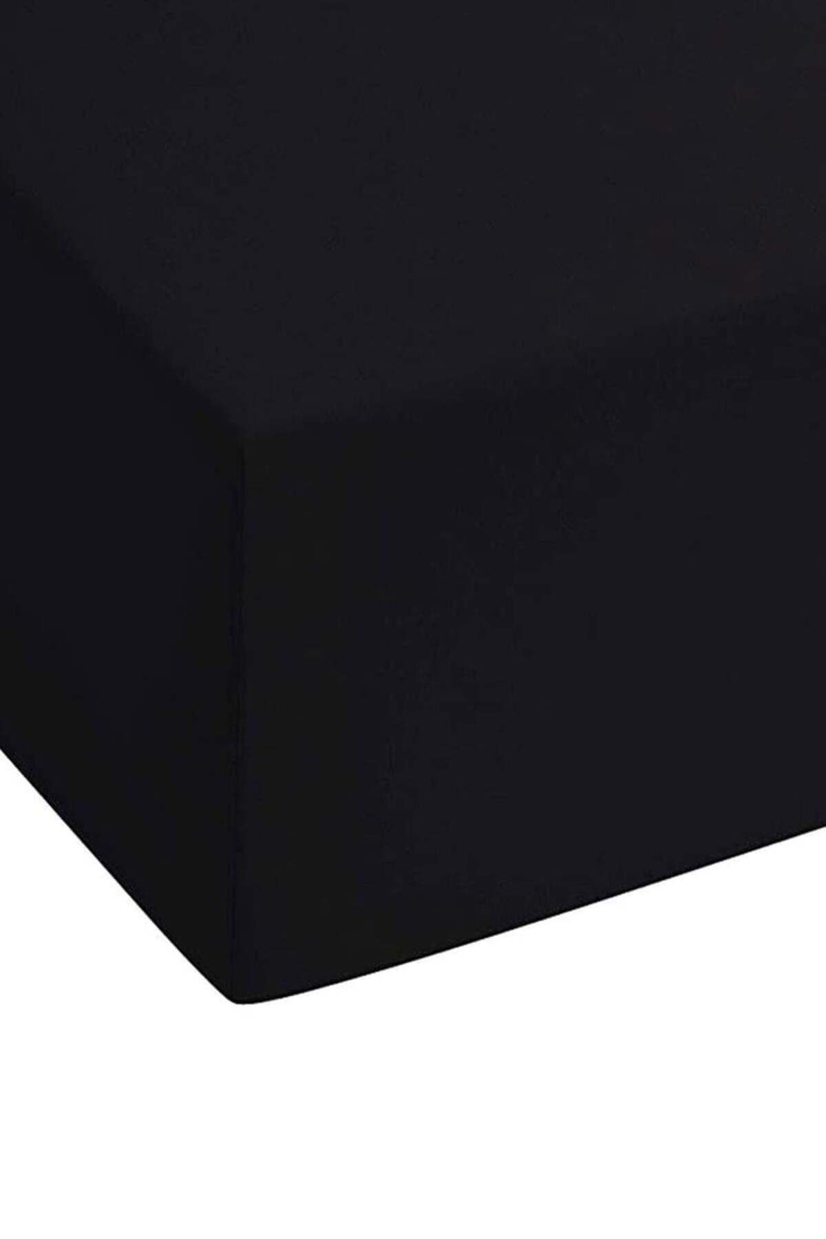 COTENCONCEPT-3 Pieces Oversized Plain Cotton Double 200 X 200 cm Elastic Combed Cotton Bed Sheet 8