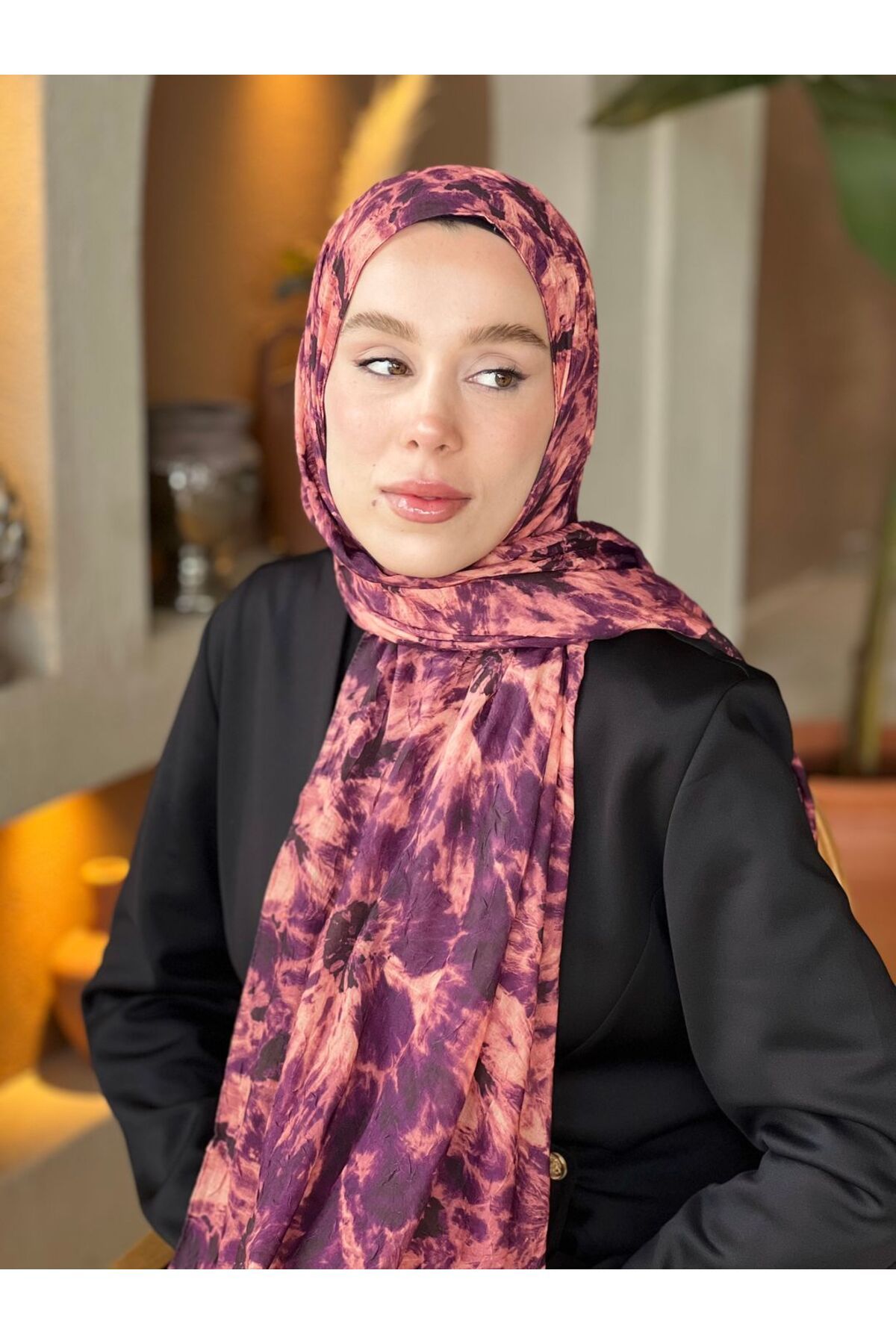 Modakaşmir-Loop Pattern Bamboo Shawl 2