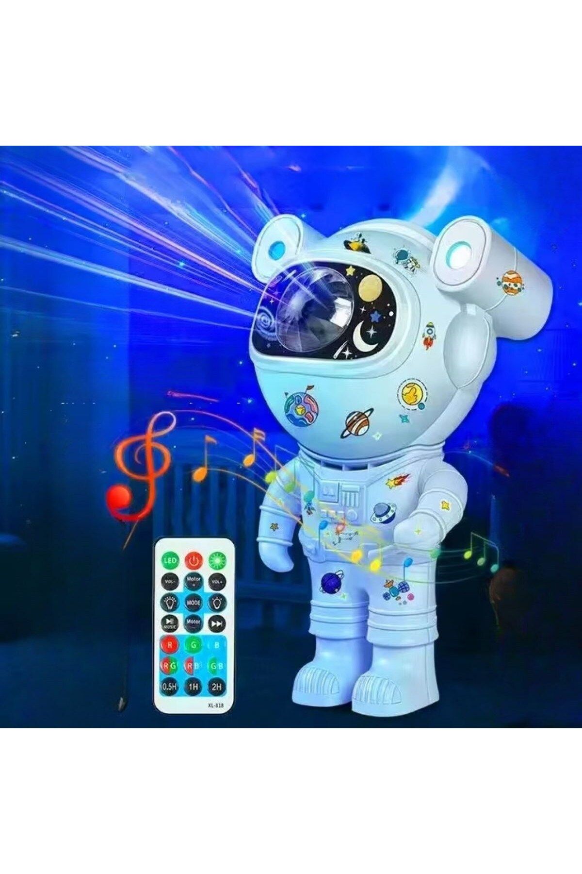 COLLECTİON Kumandalı ASTRONOT Gece Lambası