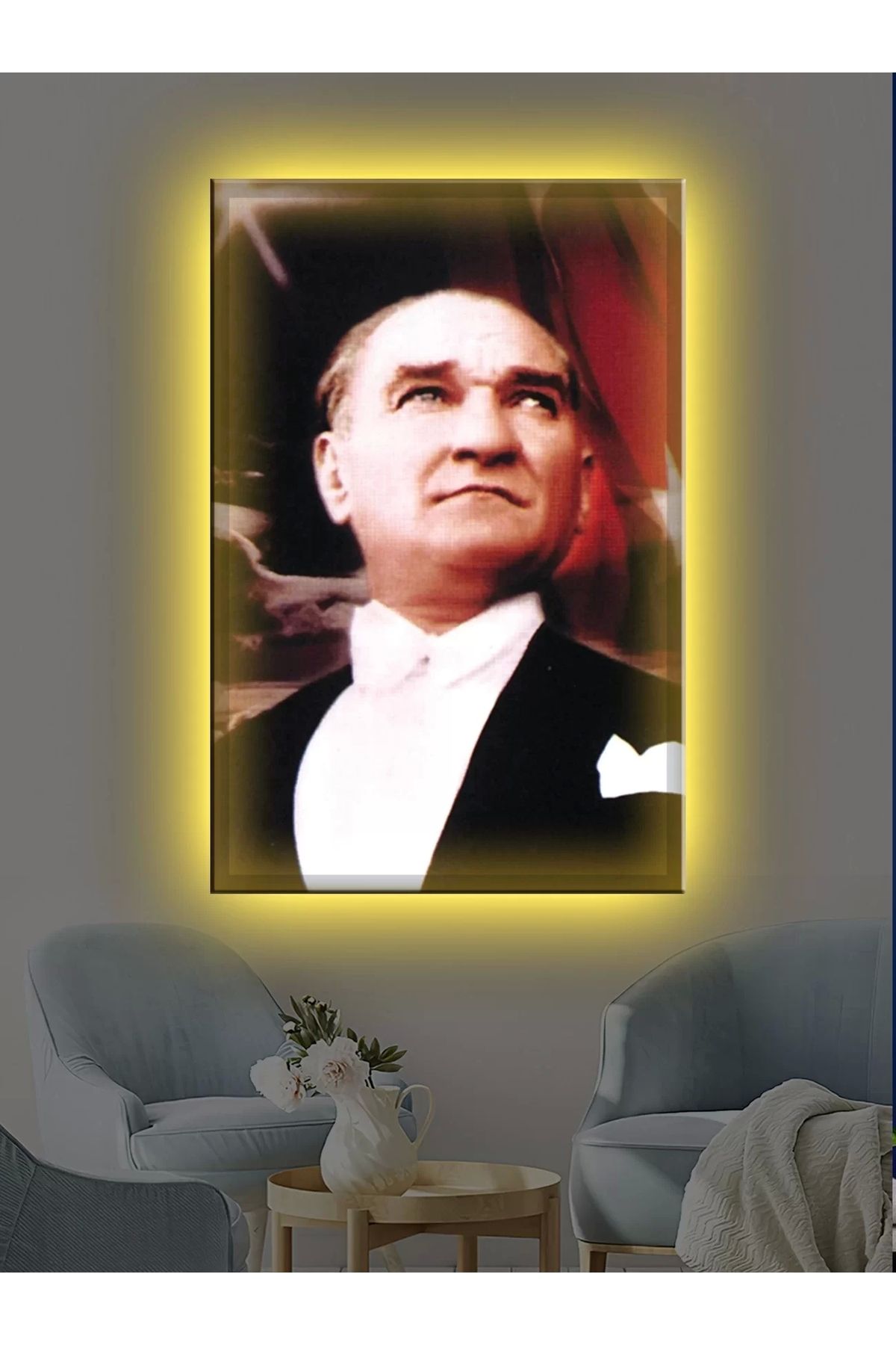 feifei Led Işıklı En Güzel Atatürk Tablosu