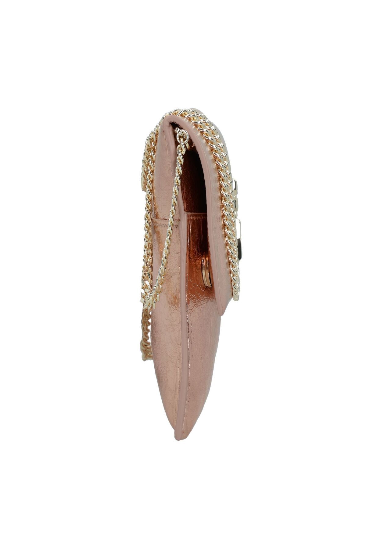 Patrizia Pepe-Fly Metallic Clutch Tasche Leder 27 Cm 3
