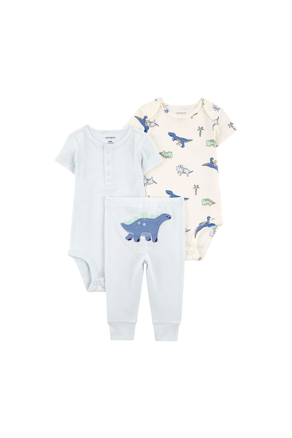 Marsilyan Erkek Bebek Body Pantolon Set 3'lü Paket 1R035110 Renkli