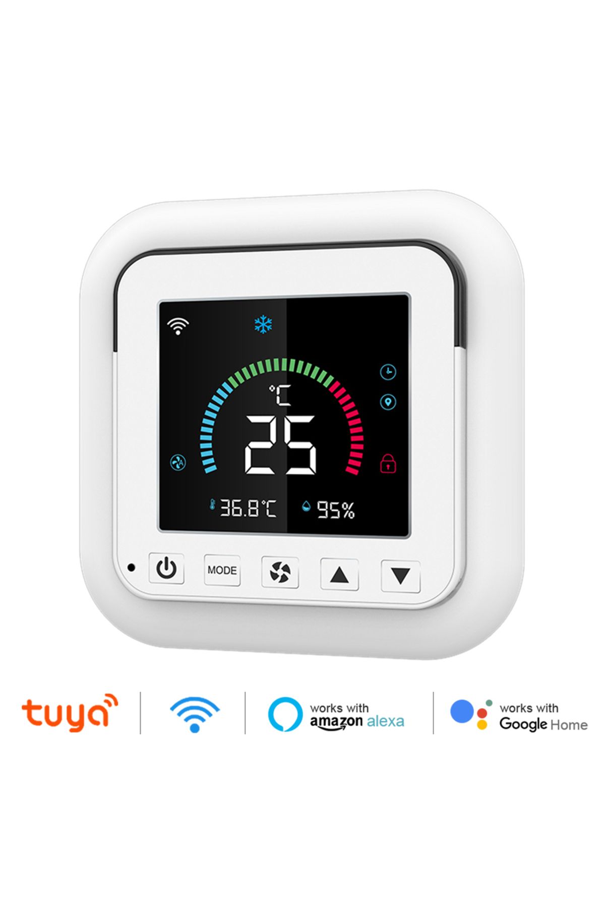Choice-1Pcs Tuya WiFi Air Conditioner Thermostat IR Temperature Humidity Infrared Controller USB Power LCD 1