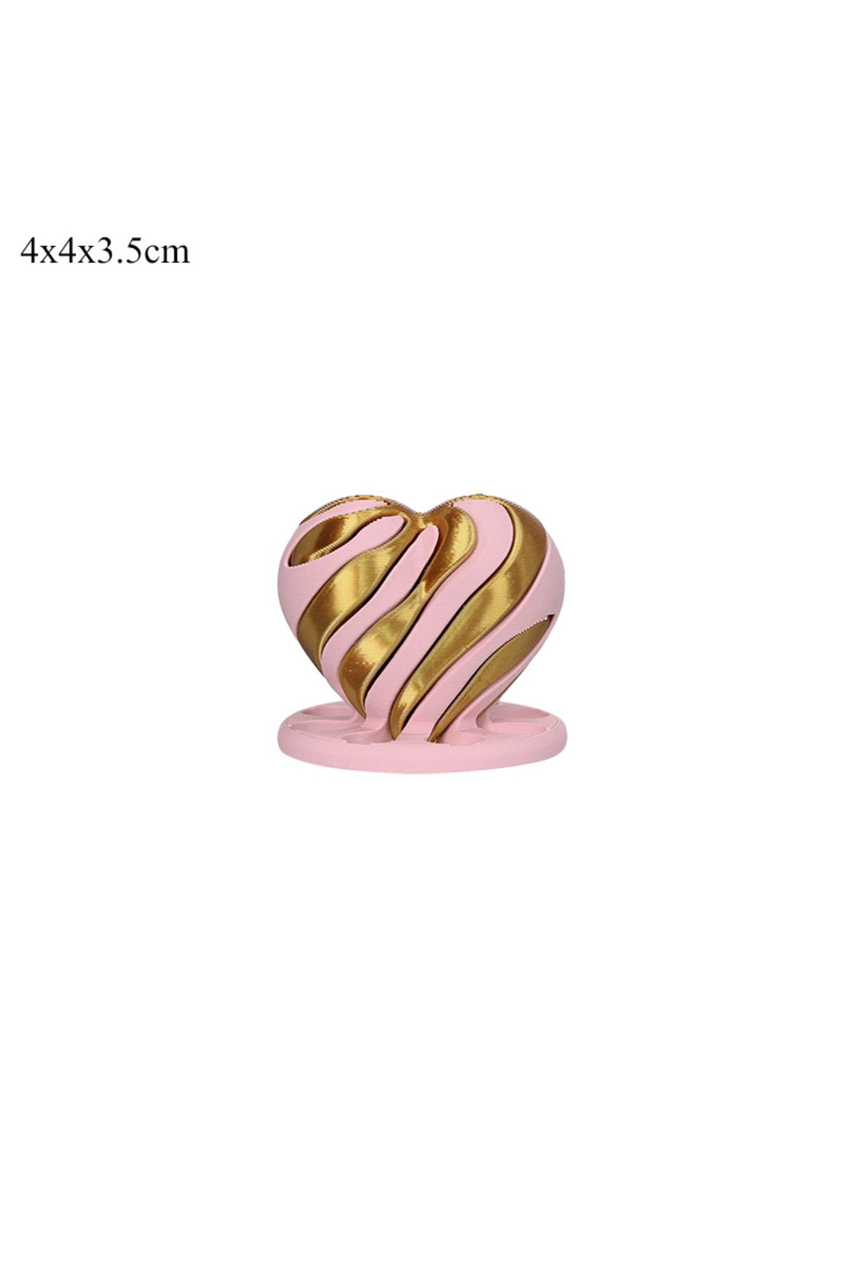 Choice-C 3D Printed Spiral Impossible Heart Passthrough Fidget Toy Decompression Spinning Three-Dimensiona. 1