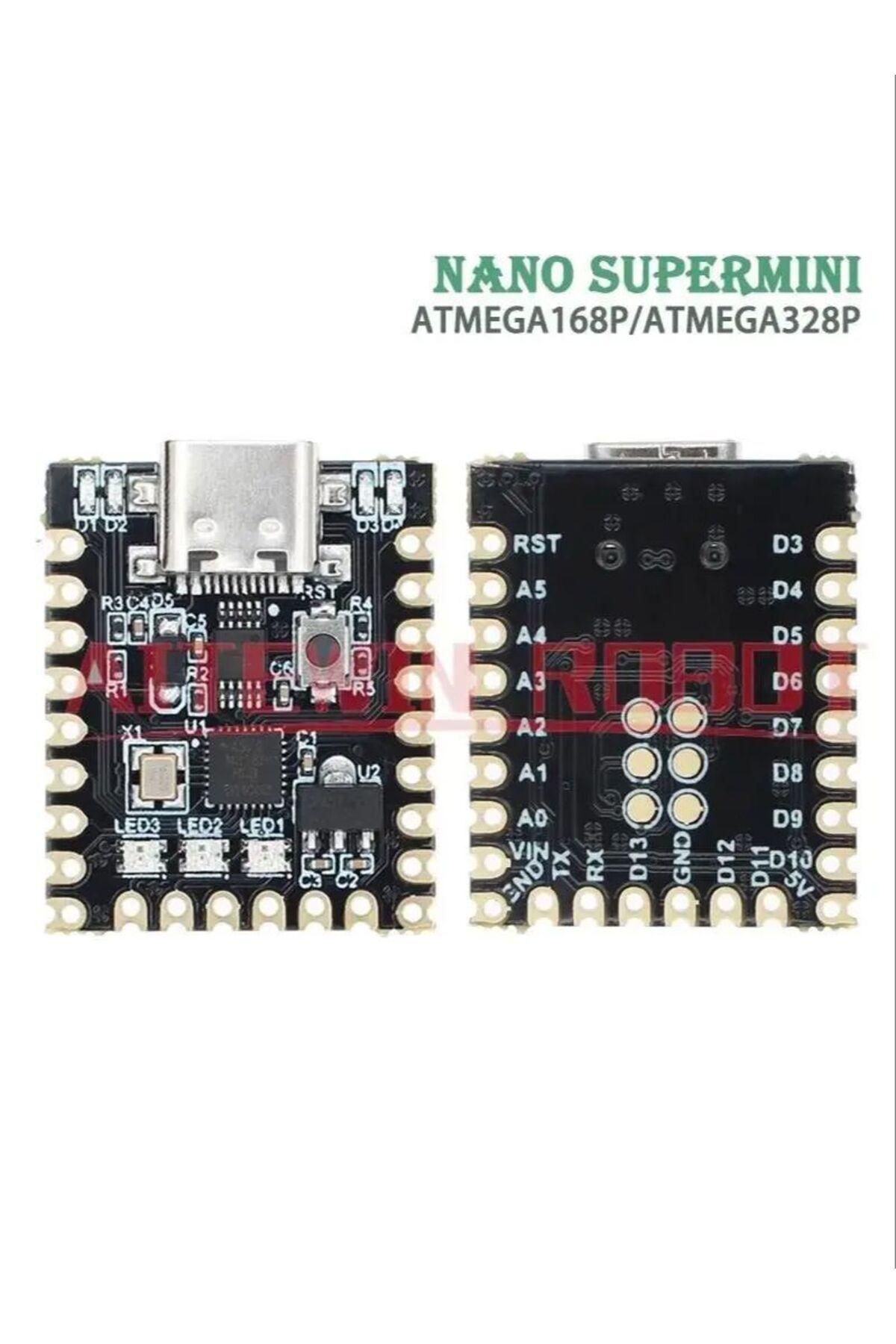 Choice-Atmega328p Nano V3.0 / Nano Supermini Type-c Development Board Atmega328p Chip Ch340 Serial Port For 8