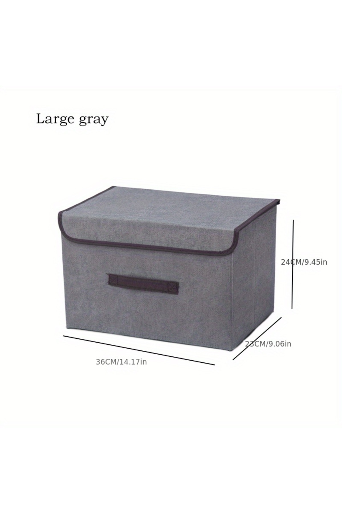 Choice-Grey-L Dust-proof Storage Box Which Can Be Folded And Combined Multi-function Storage Basket For War 1