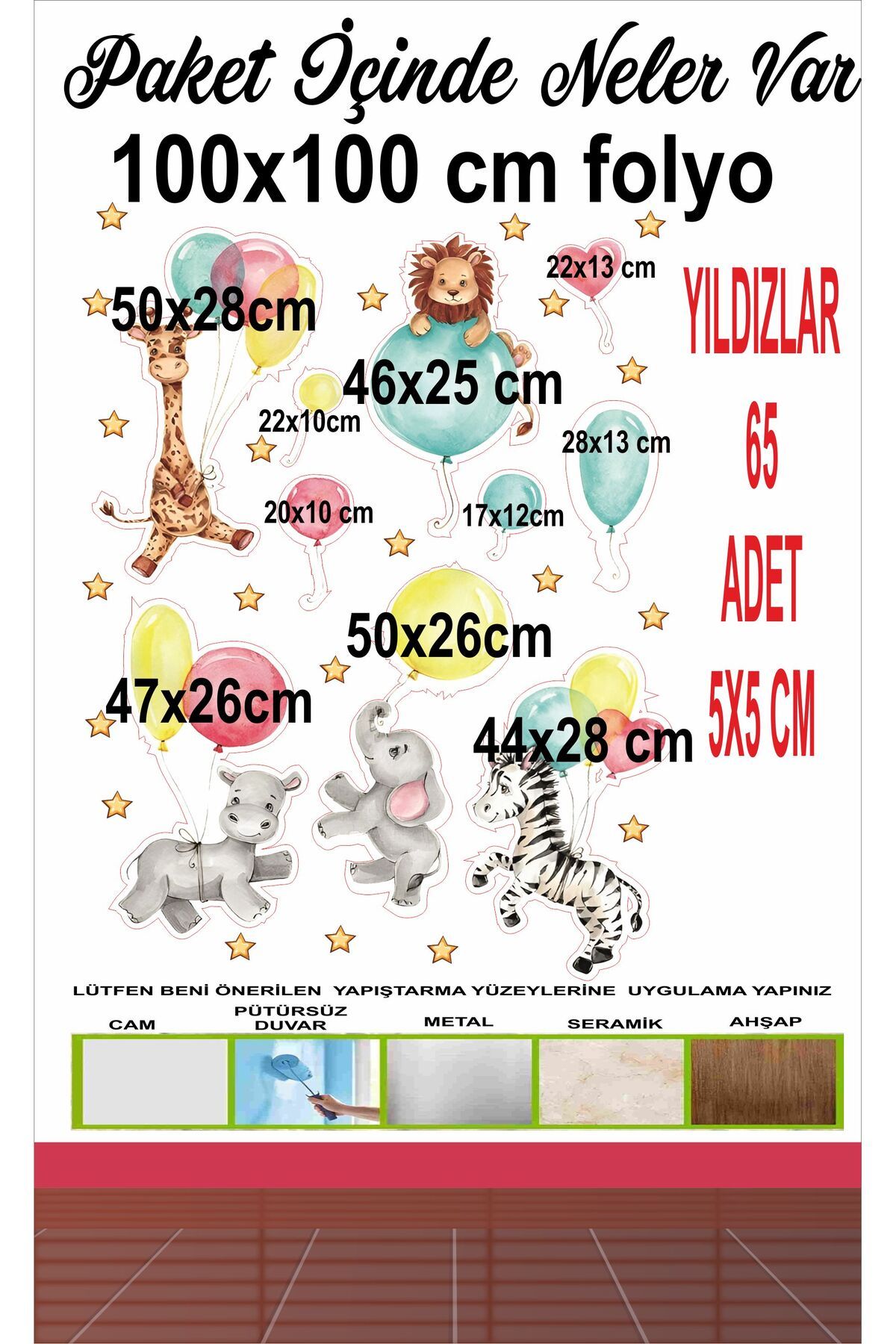 Göktuğ Hediyelik-Tema animalelor cu balon care zboară 3