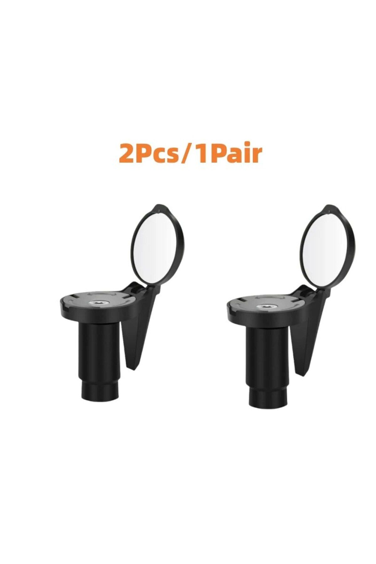 Choice-2 PCS Bicycle 1PC Rear View Convex Mirror Handlebar Drop Bar Mount Acrylic Lens Back Sight Reflector 1