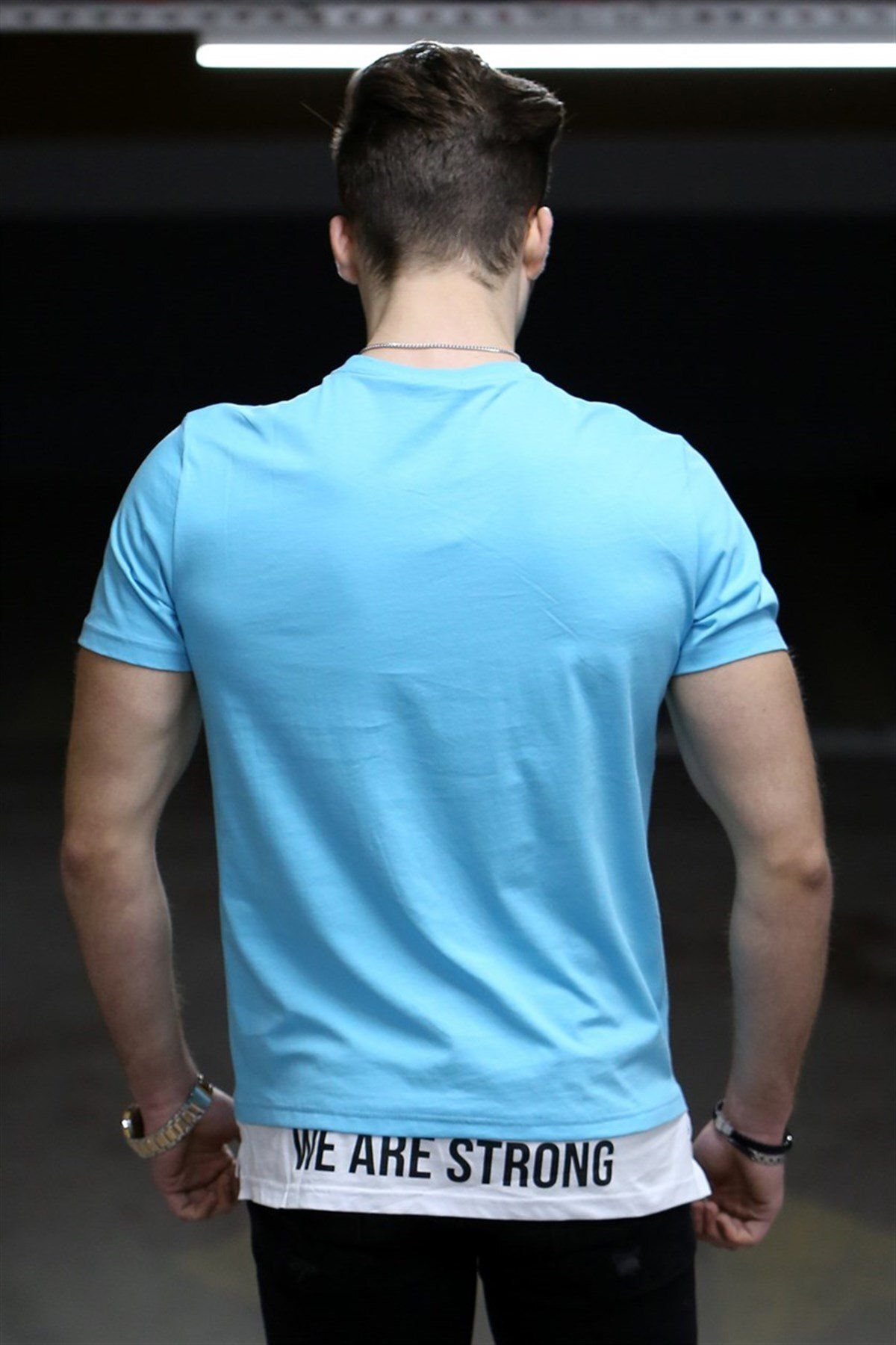 Madmext-Türkises T-Shirt für Herren 4521 2