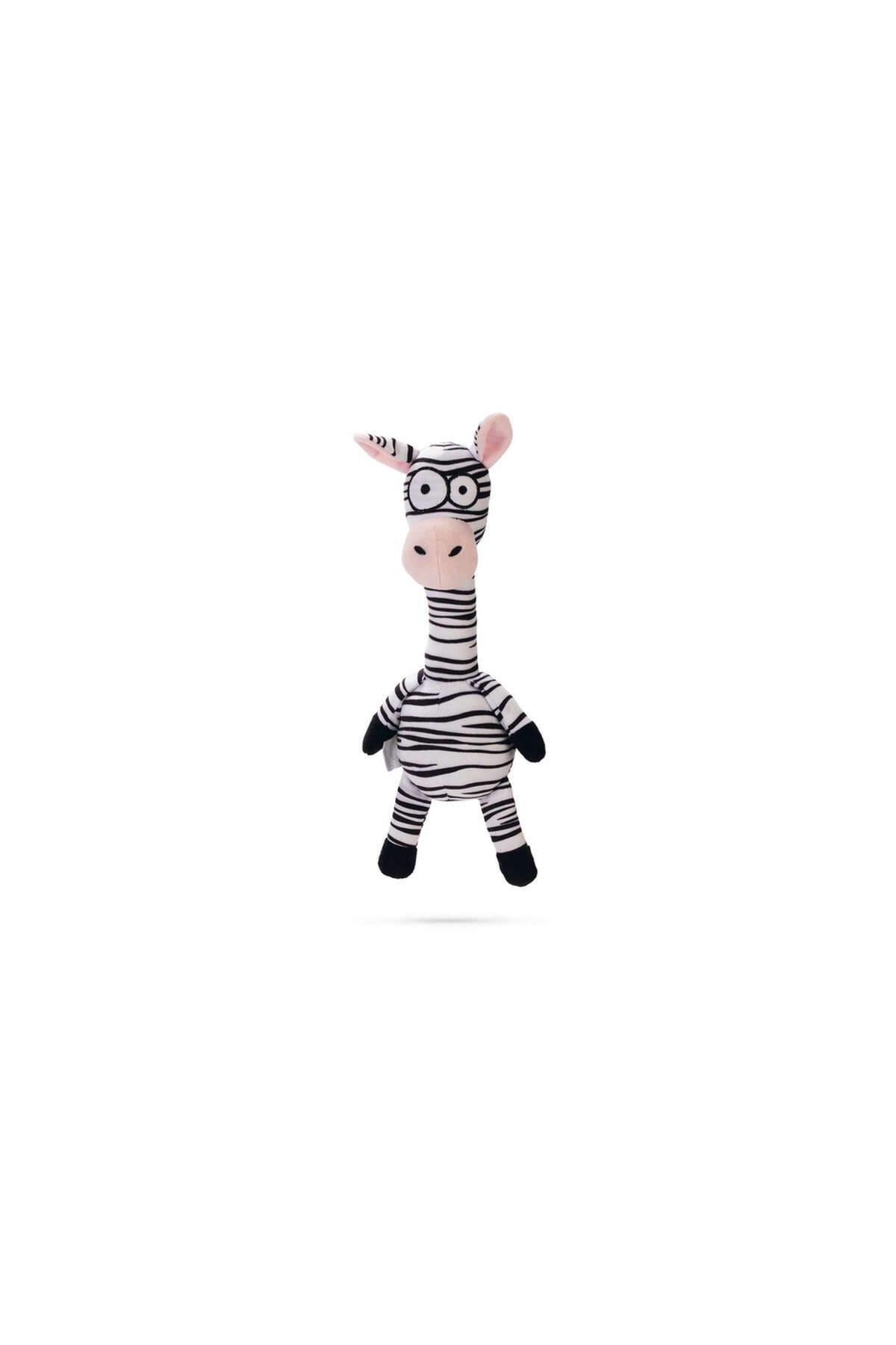 Beeztees Köpek Oyuncağı, Sesli, Zebra, Peluş, Siyah/Beyaz, 33x10x9cm BSTMY