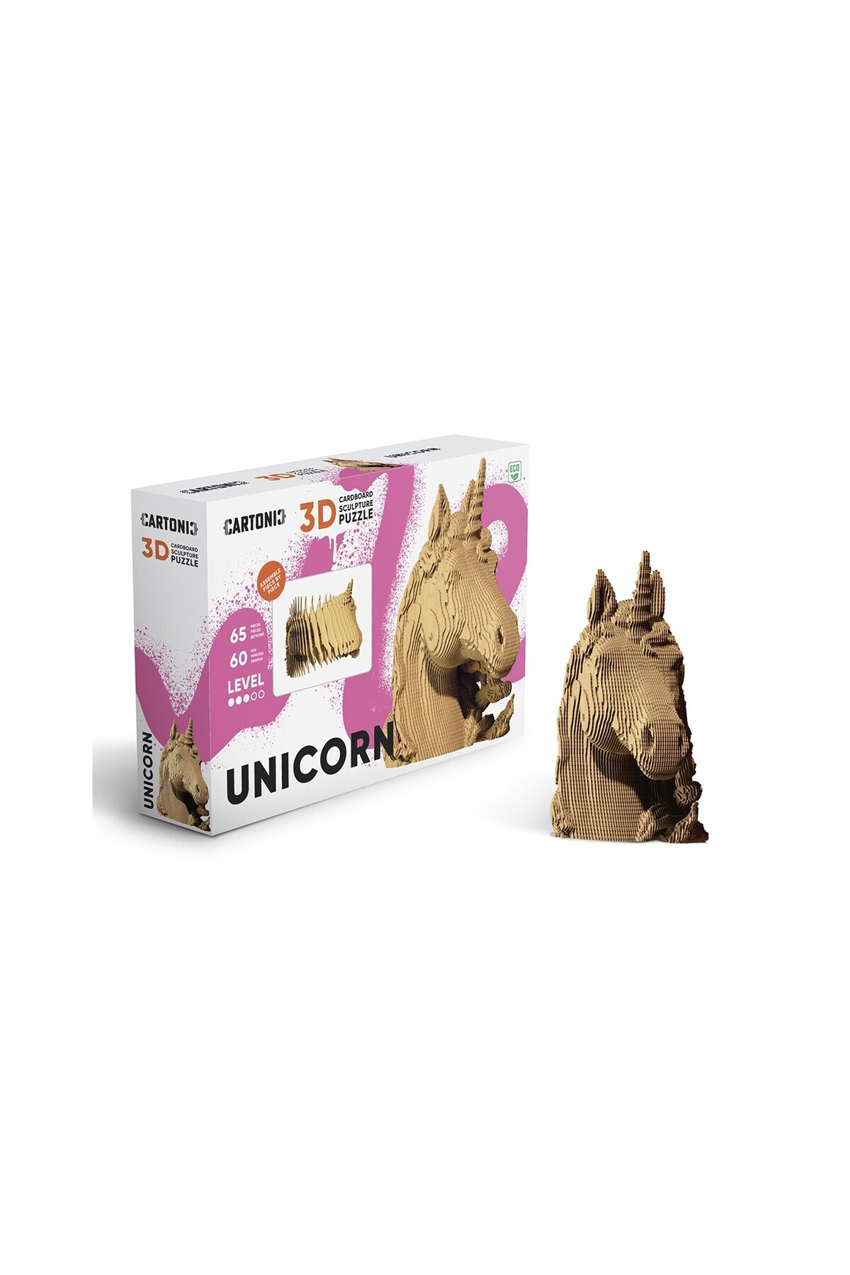 ROKR-3D Puzzle, UNICORN, Cardboard, 65 pieces 6