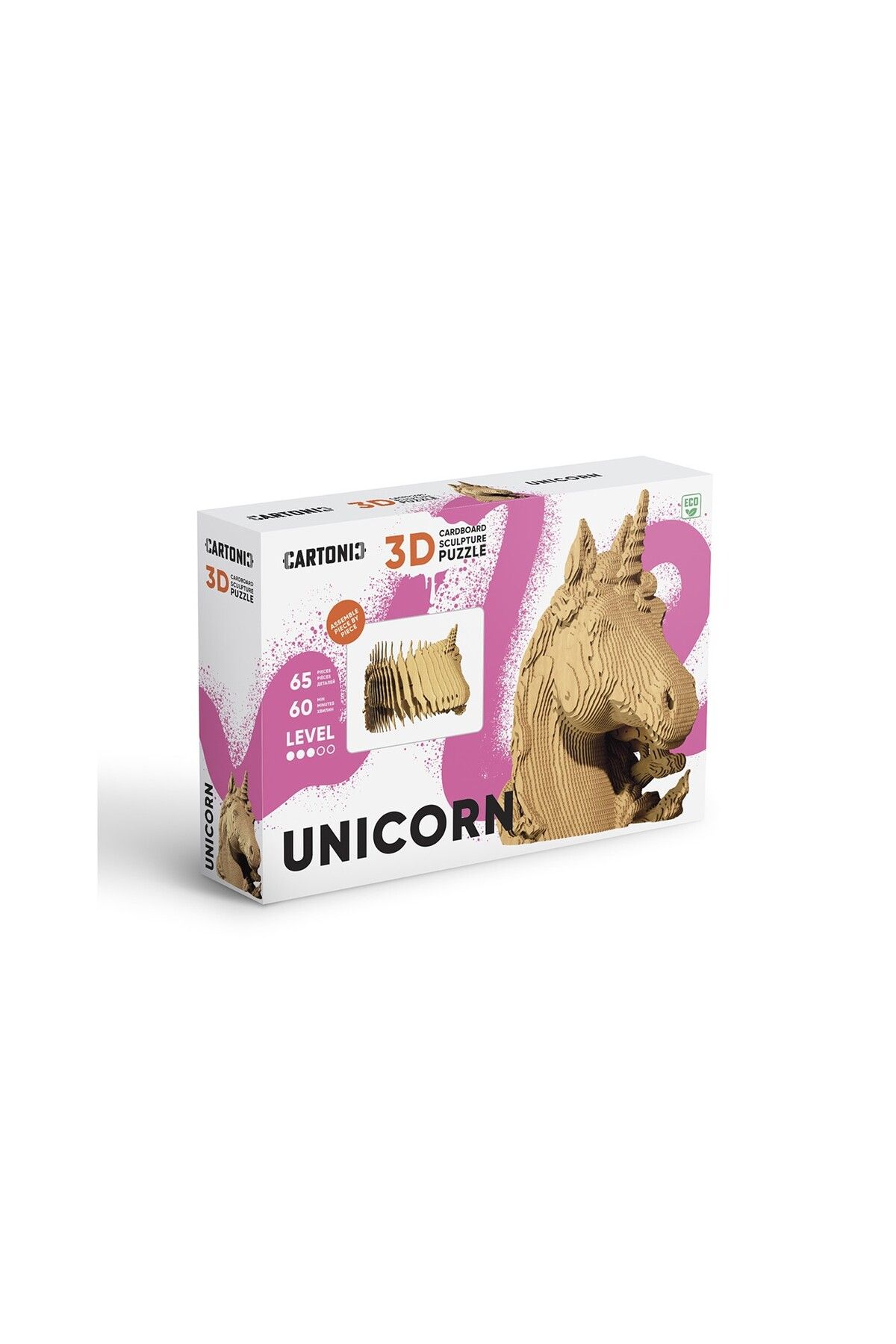 ROKR-3D Puzzle, UNICORN, Cardboard, 65 pieces 4