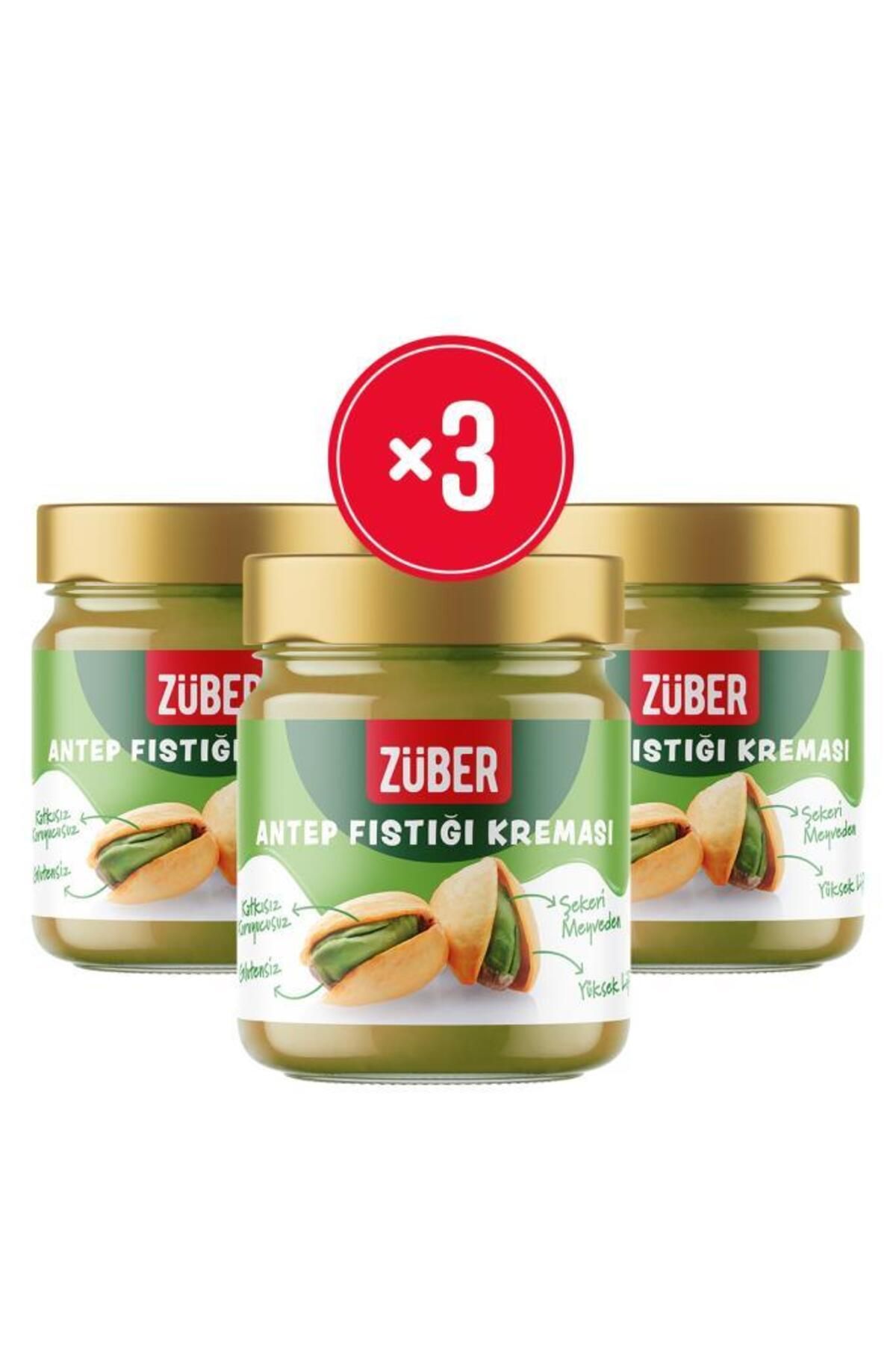 Züber Antep Fıstığı Kreması 200 gr x 3 Adet