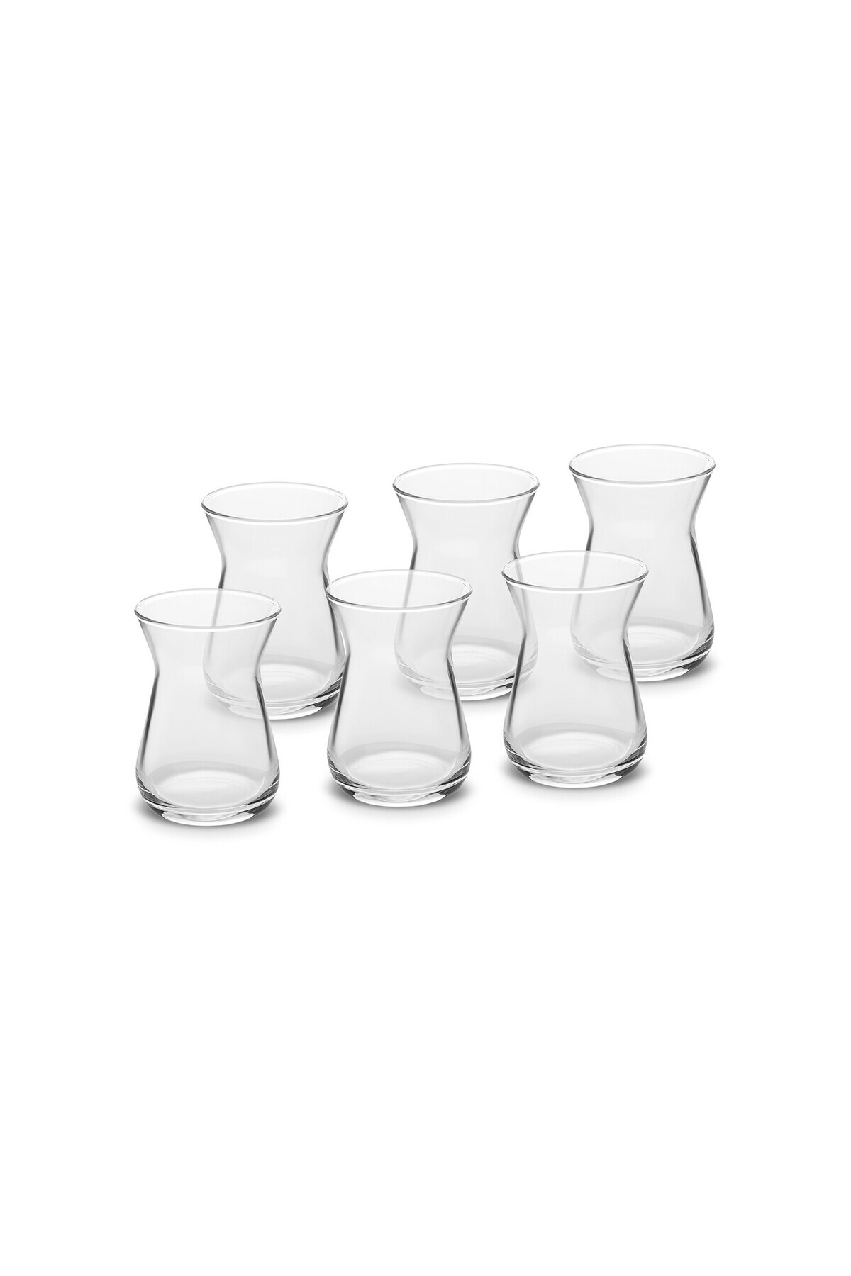 Karaca-Karaca Irem 6-teiliges Teetassen-Set - Hochwertige Gläser für Anspruchsvollen Teegenuss, Eleganz und 6