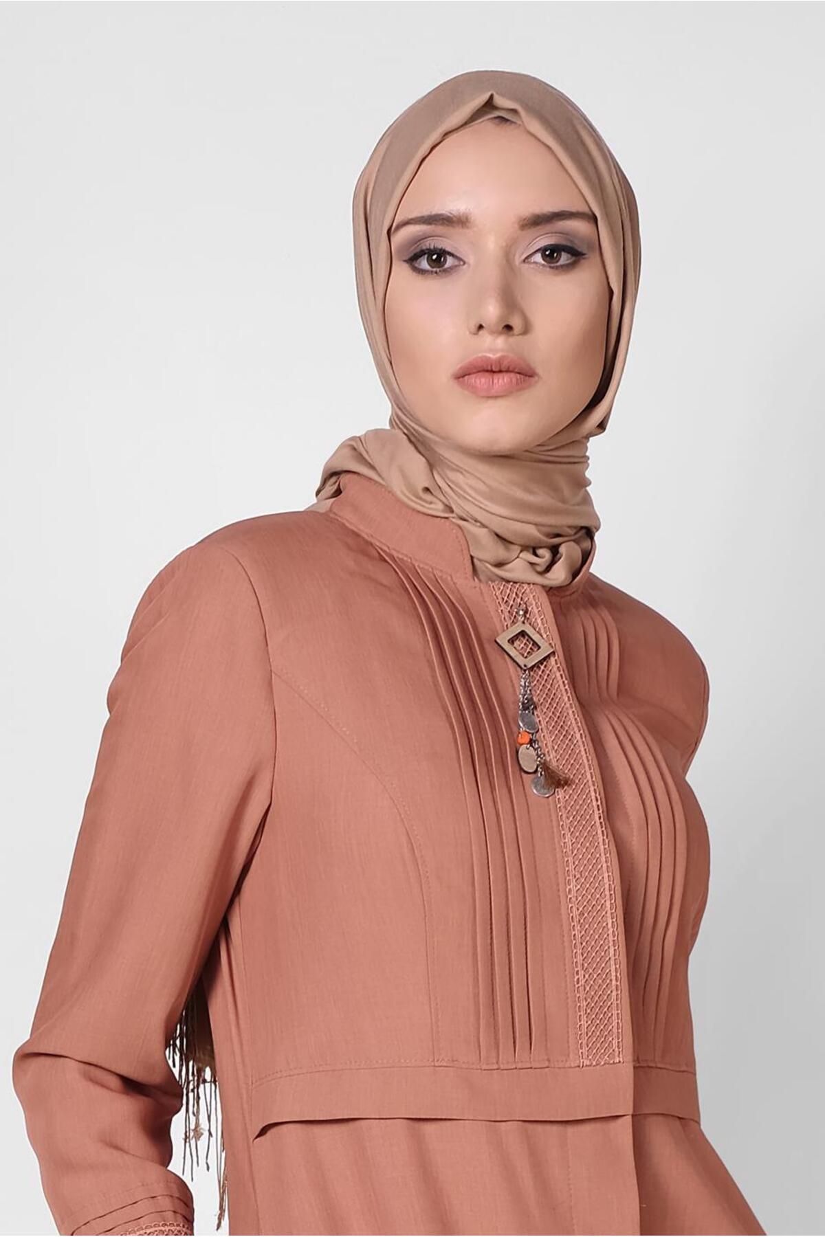 کت بالا یقه دکمه دار یقه پنهان 1454 Alvina
