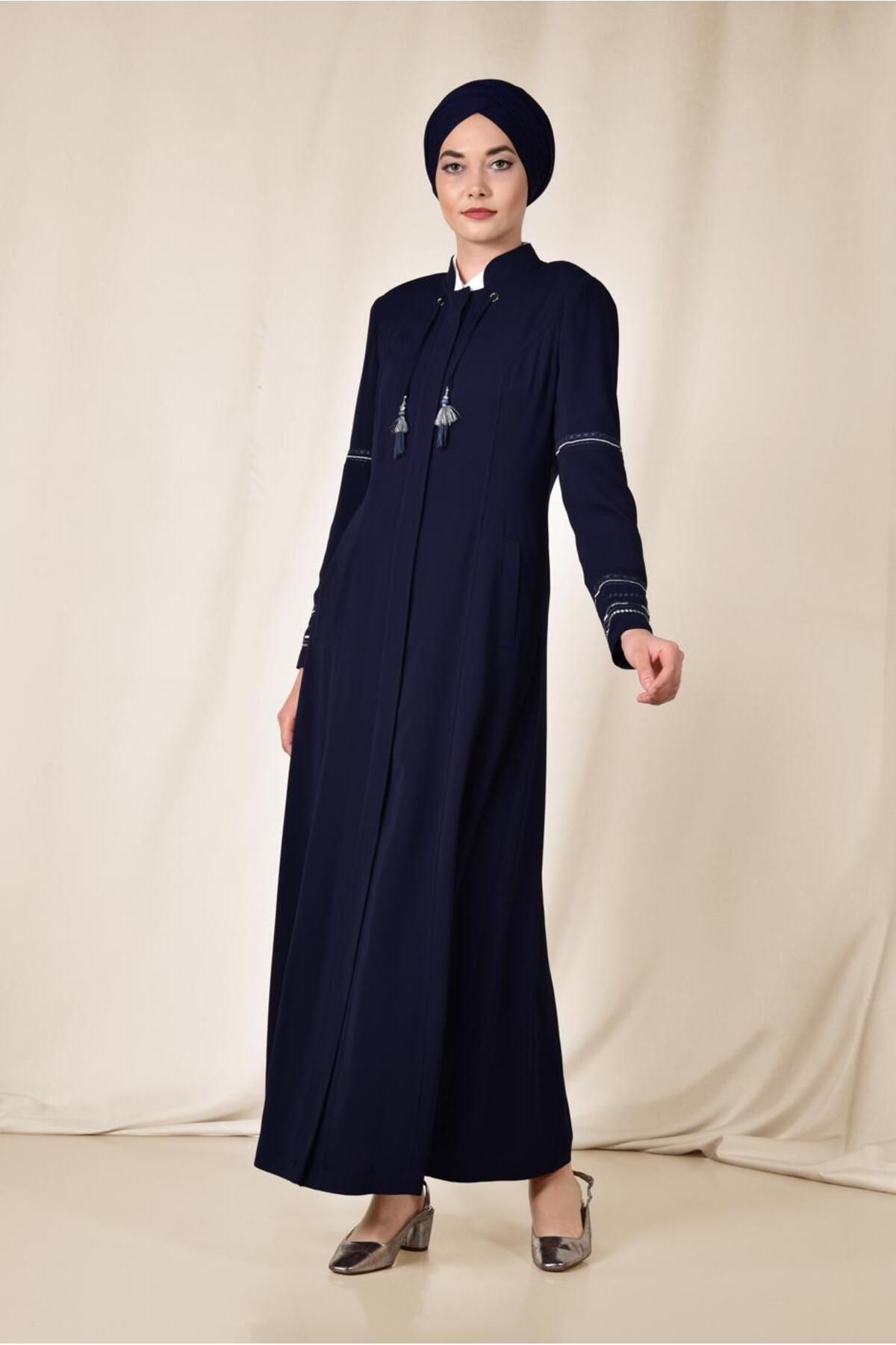 کت منگوله دوزی با جزئیات 1417 Alvina