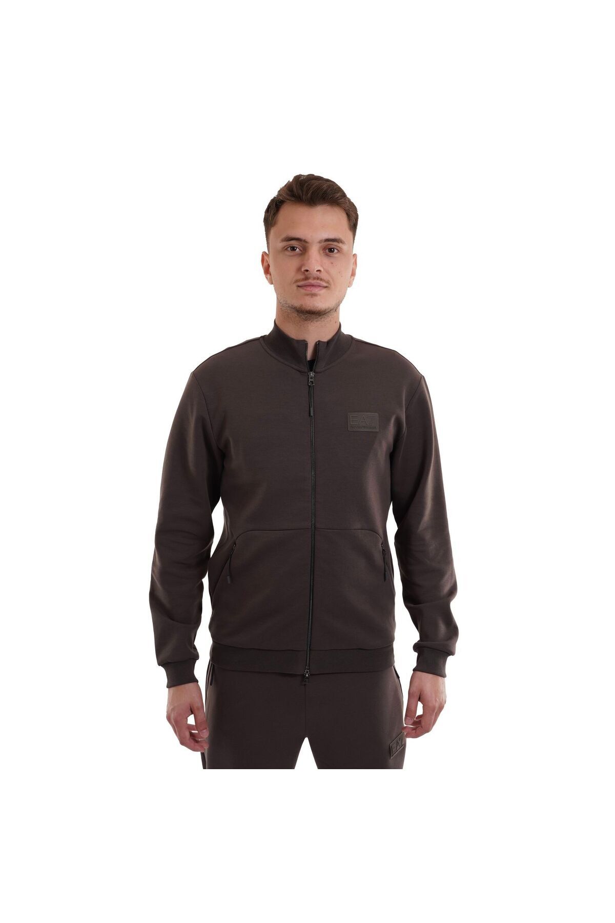 EA7 Emporio Armani-EMPORIO ARMANI EA7 men's sweatshirt TRAIN LUX M T-TOP FZ COPL ST - 7M000093AF12116U6139 1