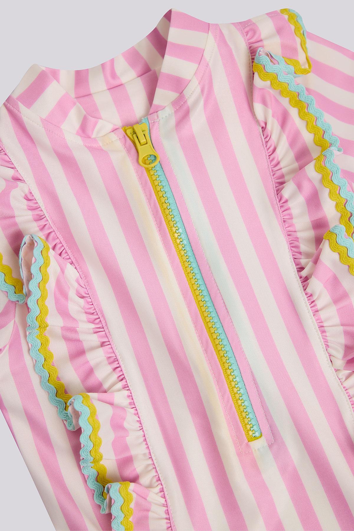 GB Baby BG Store Kız Bebek Çizgili Mayo fotoğrafı 3 (önizleme)