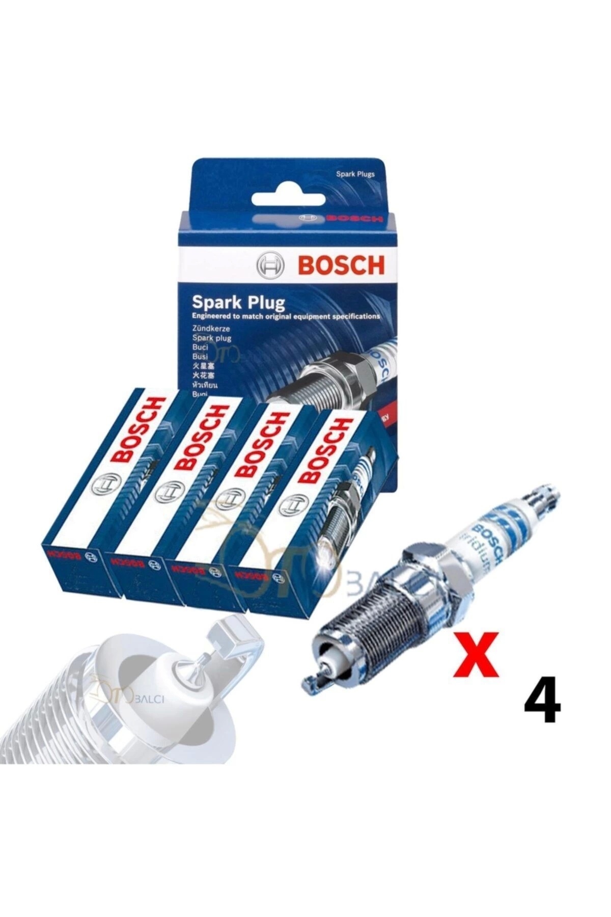 otobalcı Honda Civic 1.4i Bosch Iridyum Buji Takımı 1996--2001 4 Adet