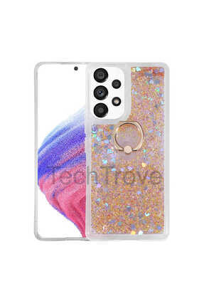 TechTrove Samsung Galaxy A13 Kılıf Simli Sıvılı Tasarım Kamera Koruma Çıkıntı...