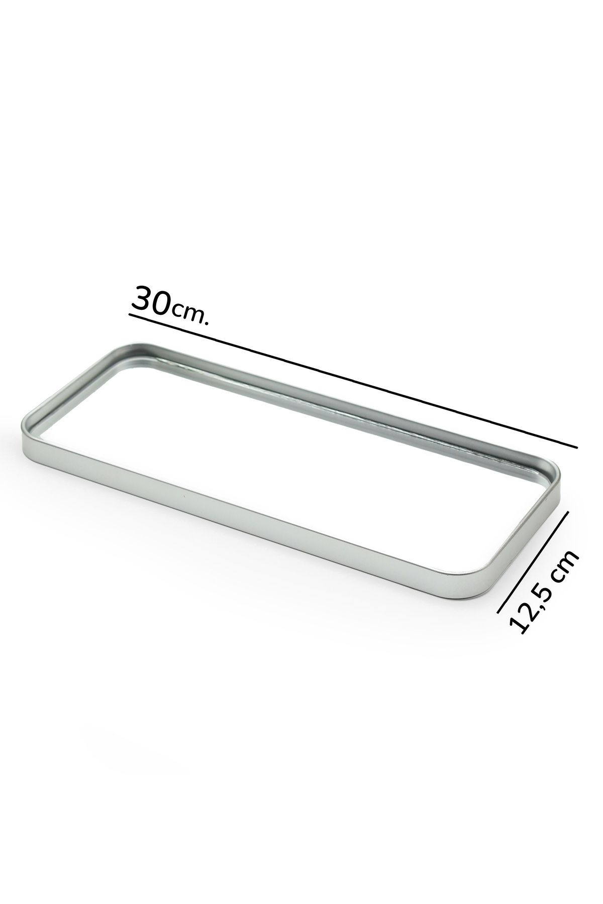 Ayshe Home Concept-Rectangular Mirror Wall Accessory - Presentation Rack - Presentation Tray (Multi-Purpose) 12,5X30 Cm. 2