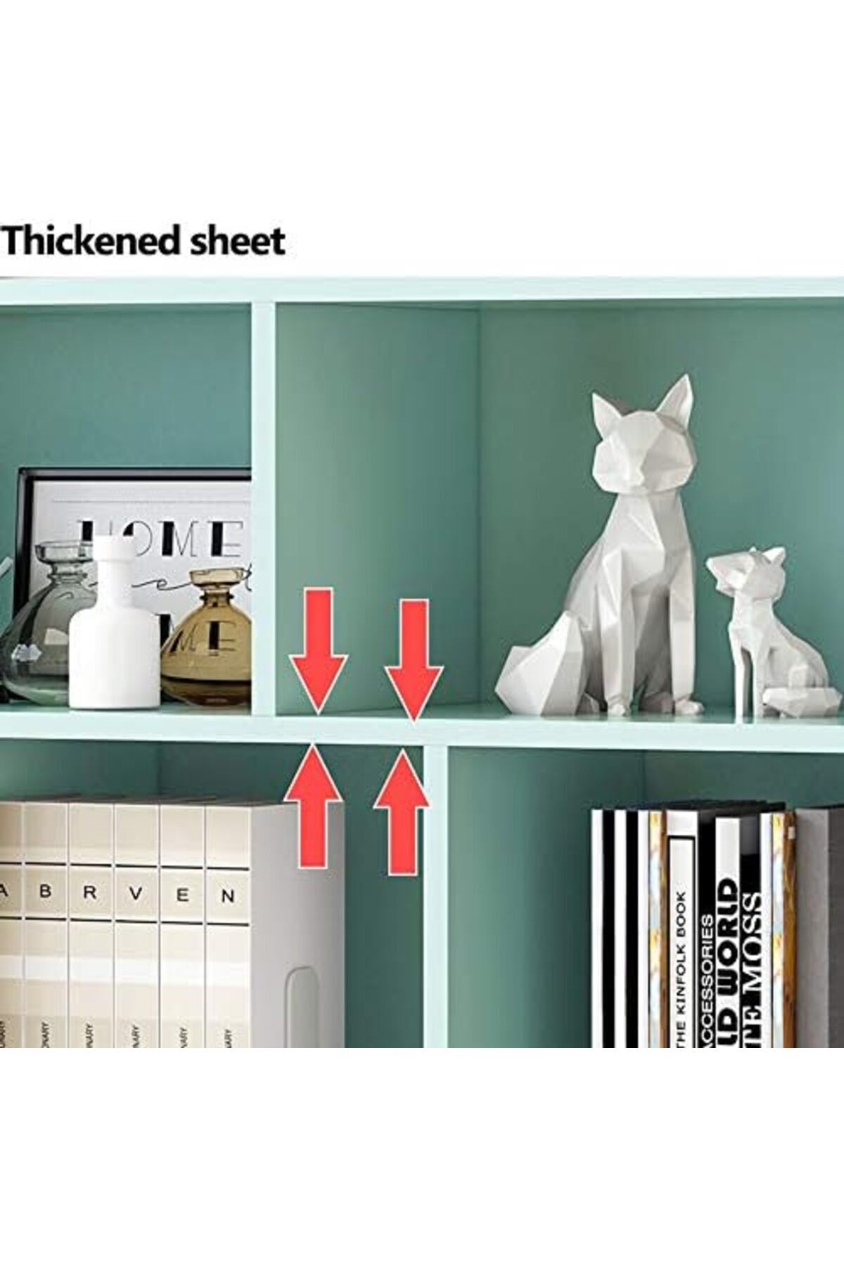 Generic-Pvc Book Shelf Bookcase Cabinet With Multiple Shelves For Living Room, Bedroom, Office 3