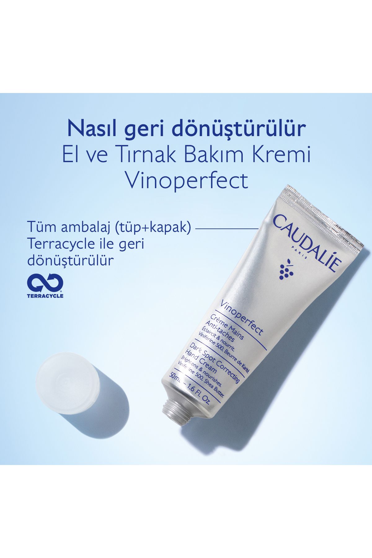 کرم دست مراقبت از ضد VINOPERFECT 50 میل Caudalie