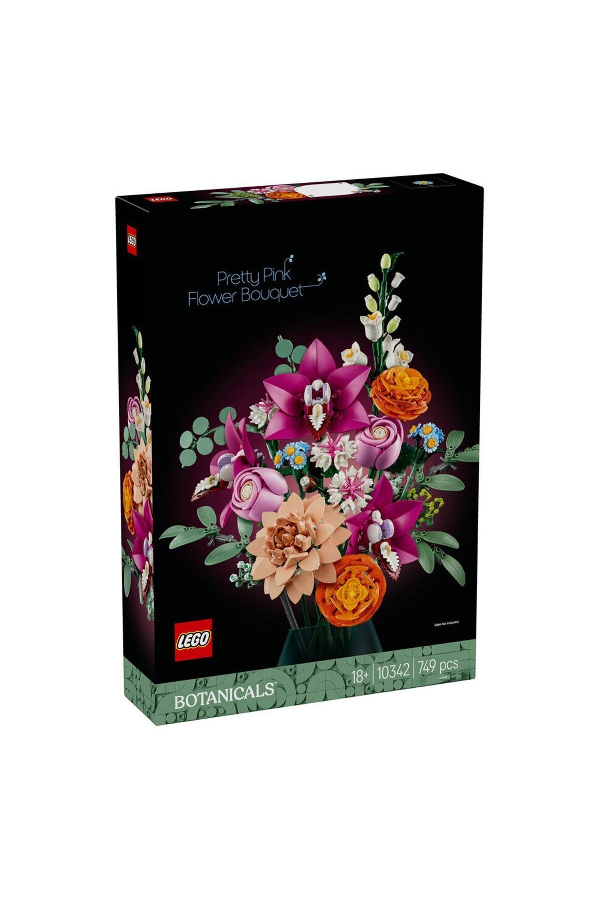 AMALFİ 10342 Lego iconic Botanicals Pembe Çiçek Buketi 749 parça +