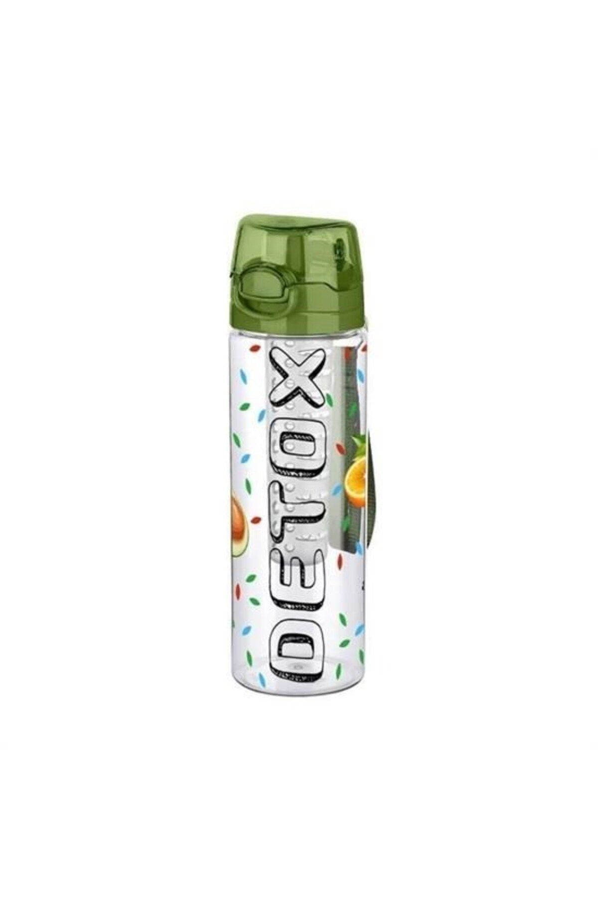 Evinso ® Tutma Saplı Kilitli Kendiliğinden Süzgeçli Kolay Taşınabilir Detoks Sporcu Diyet Matarası