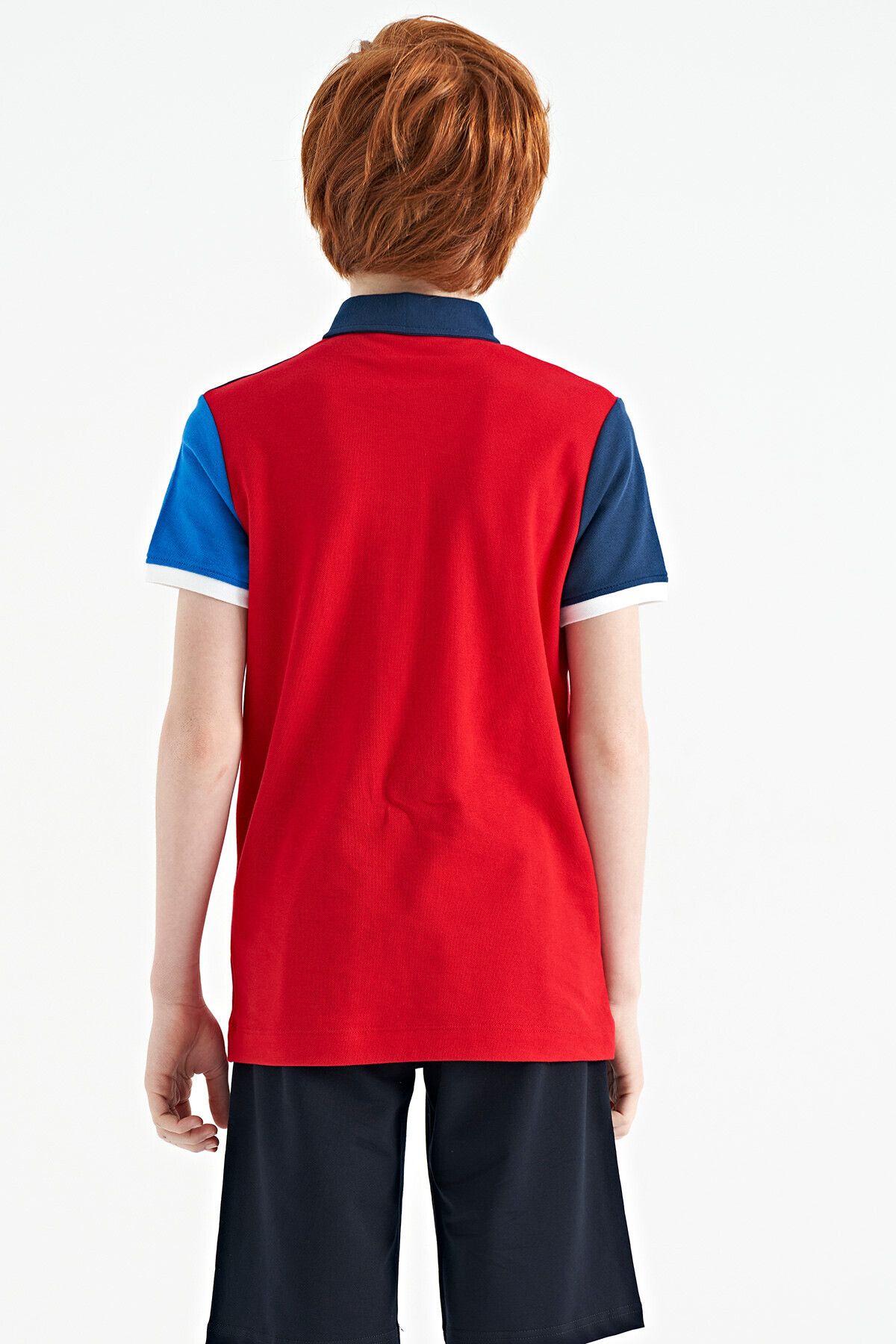 TOMMY LIFE-T13Eç-11109_01 Boy's T-Shirt Polo Collar 4