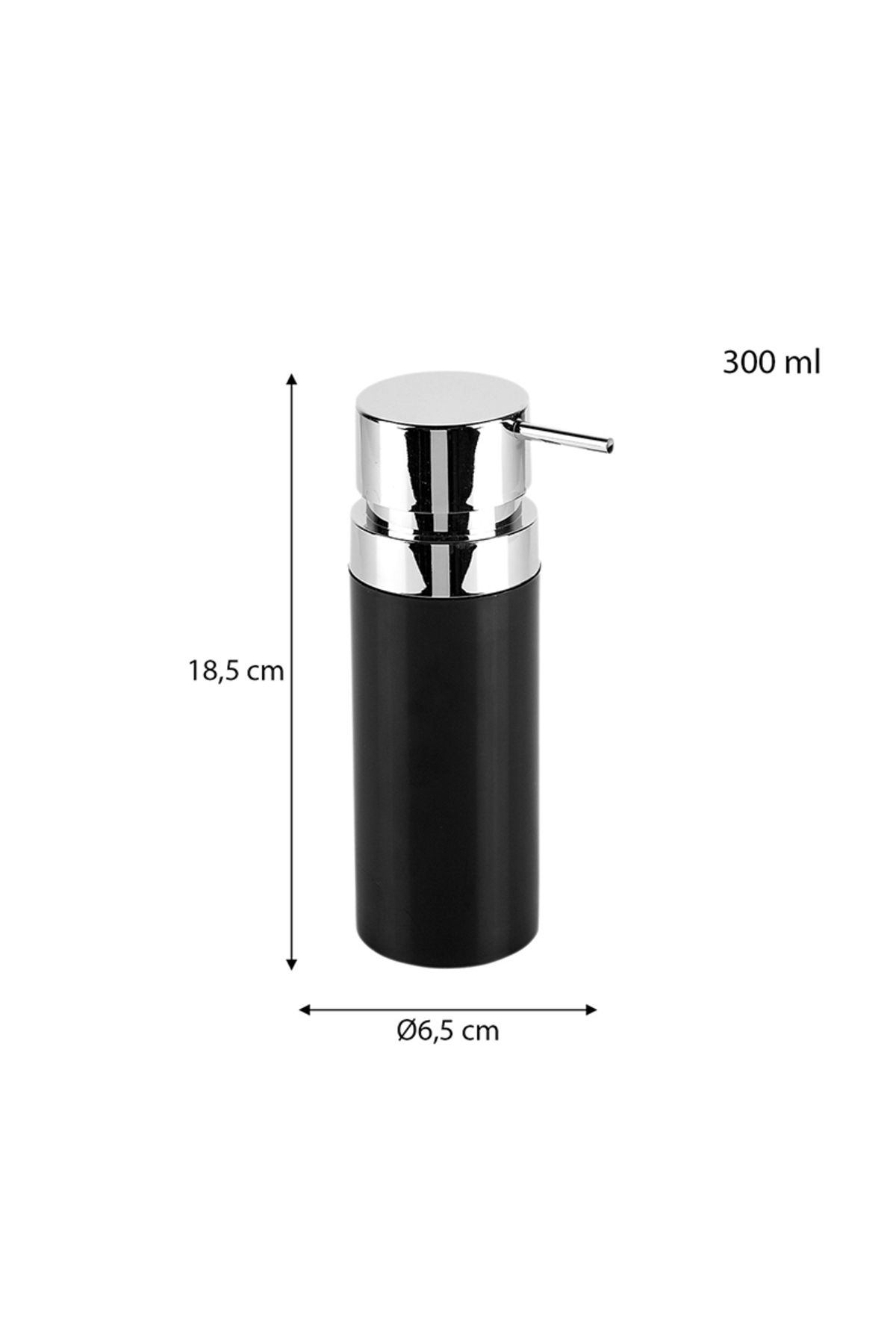 Prima Nova-Lenox Black Liquid Soap Dispenser 4
