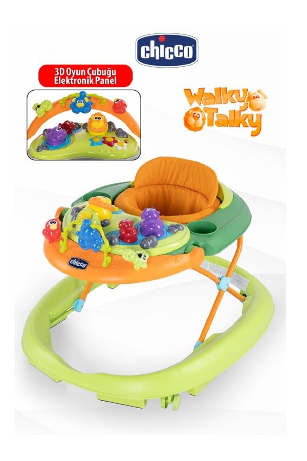 Chicco Walky Talky Yükseklik Ayarlanabilir Melodili Yürüteç
