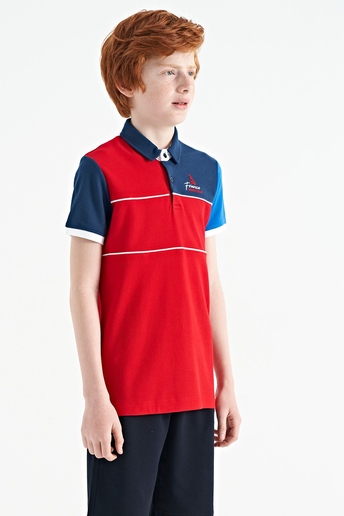 TOMMY LIFE-T13Eç-11109_01 Boy's T-Shirt Polo Collar 2