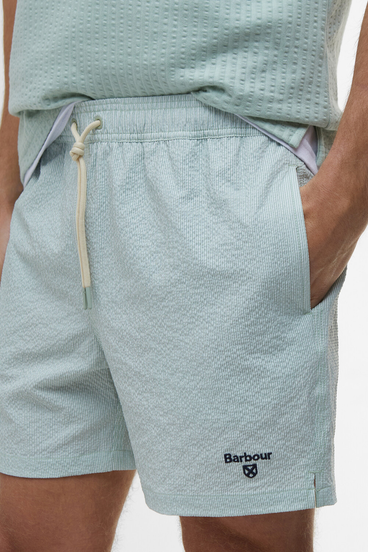 شورت شنا مردانه راسته فاق نرمال | باربور Barbour MSW0079-0002 - تصویر 5
