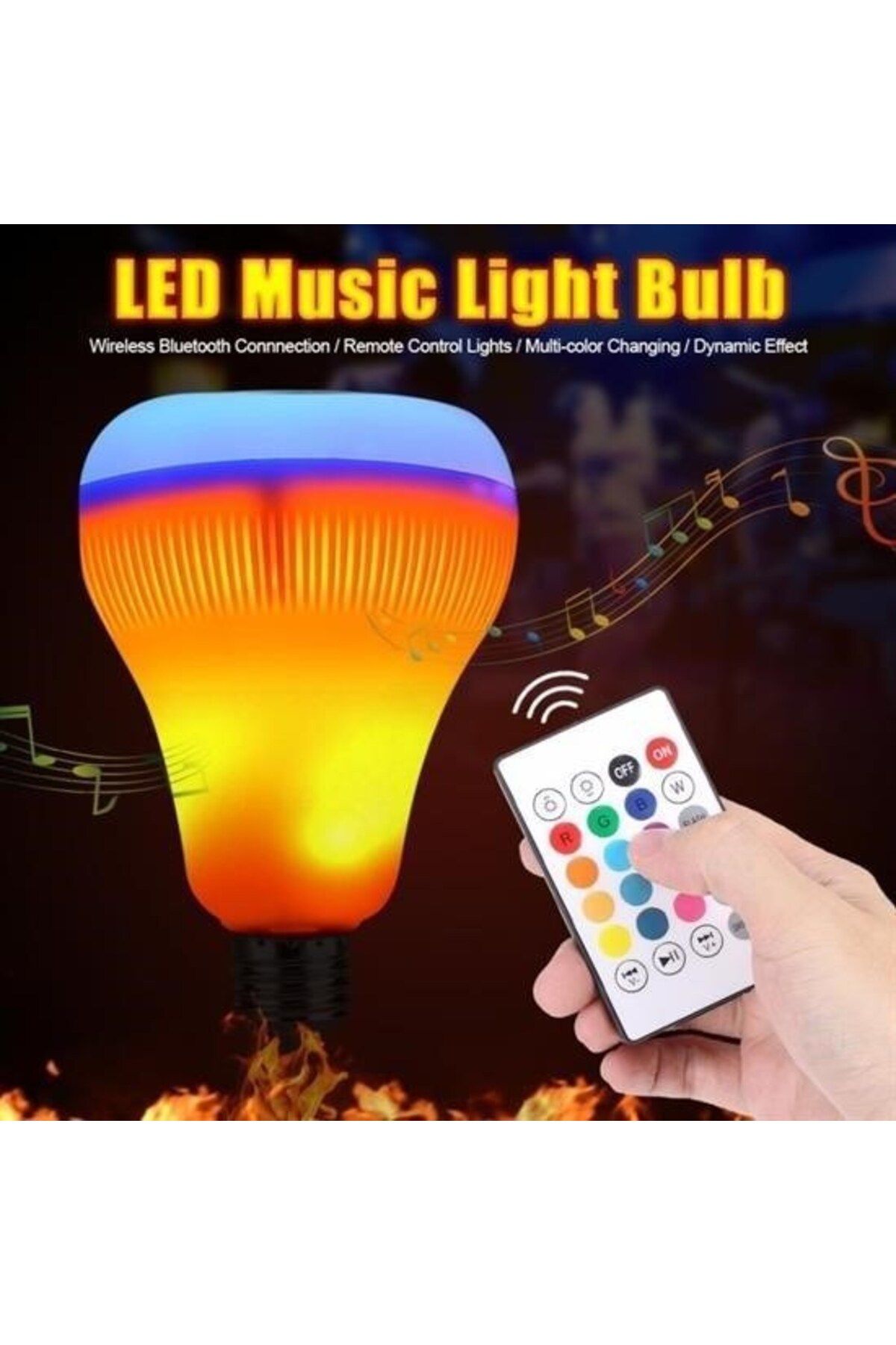 blueb ® Kumandalı Bluetooth Hoparlör Ampul LD-37