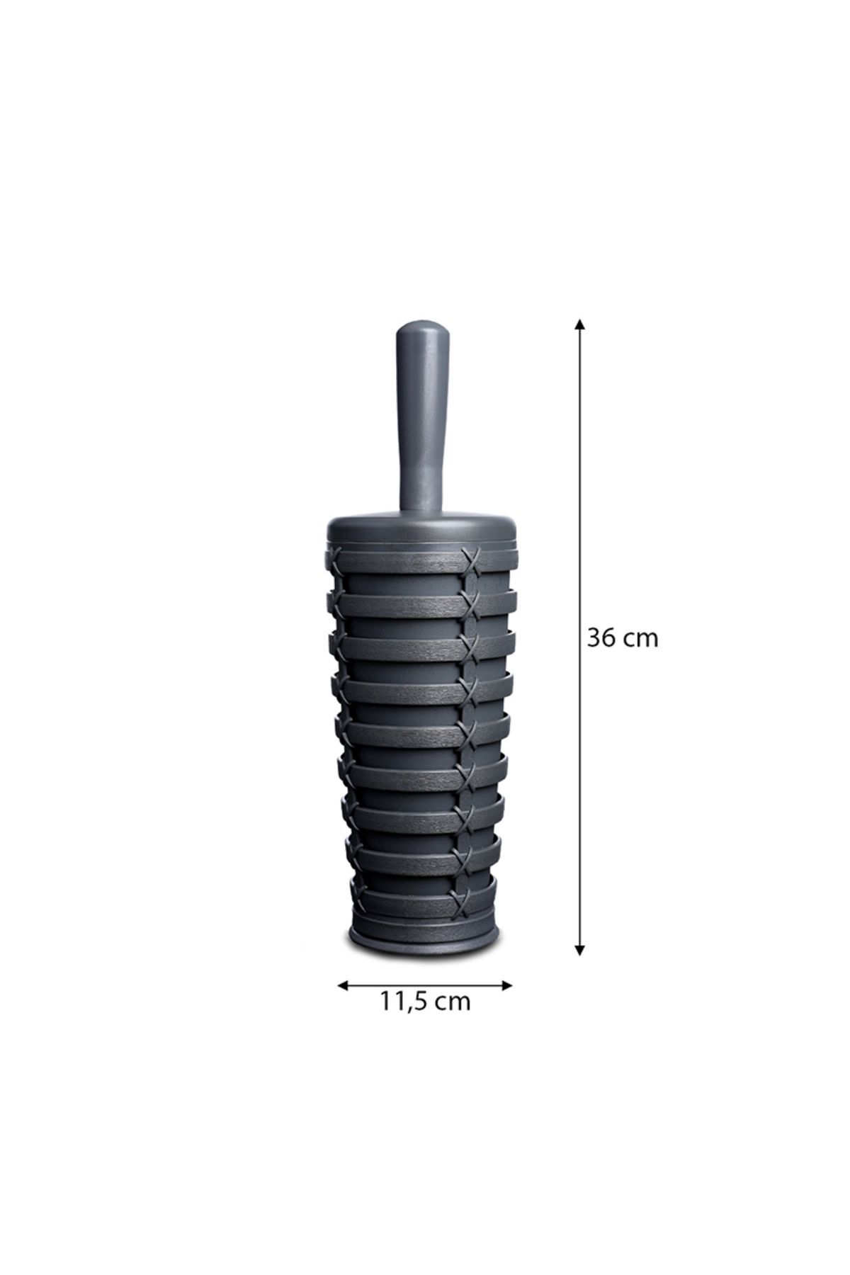 Prima Nova-Anthracite Gray Palm Wc Brush 3