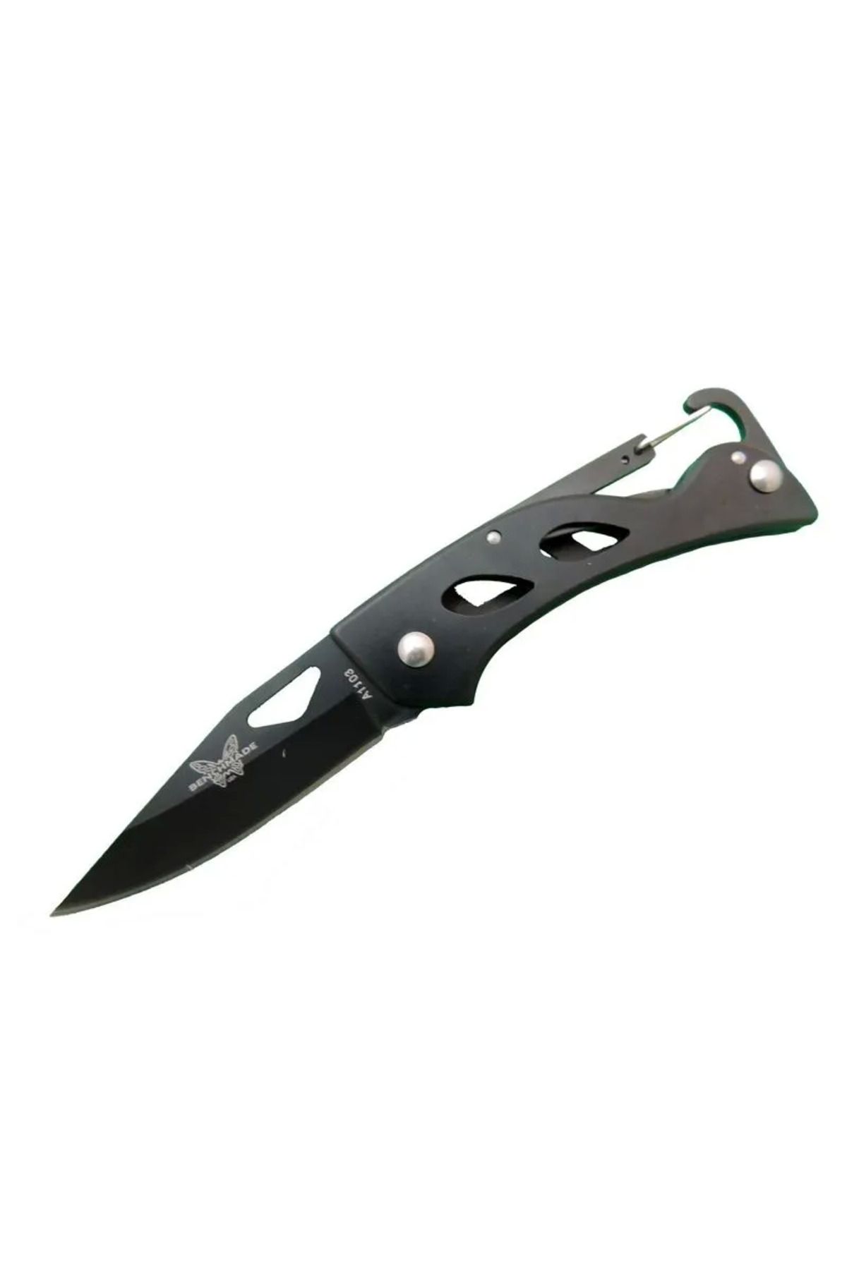 Easy Tedarik A1103b Siyah Kamp Çakı 15 Cm - Kancalı Metal Saplı