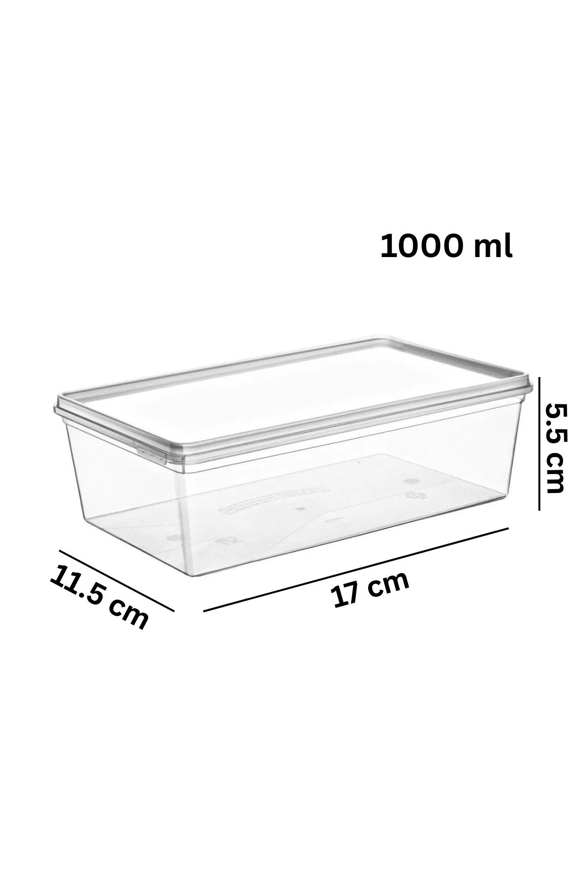 Espas Home-10 Self-Covered Storage Containers Suitable for Deep Freezer - 10 Pieces 1 Lt 4
