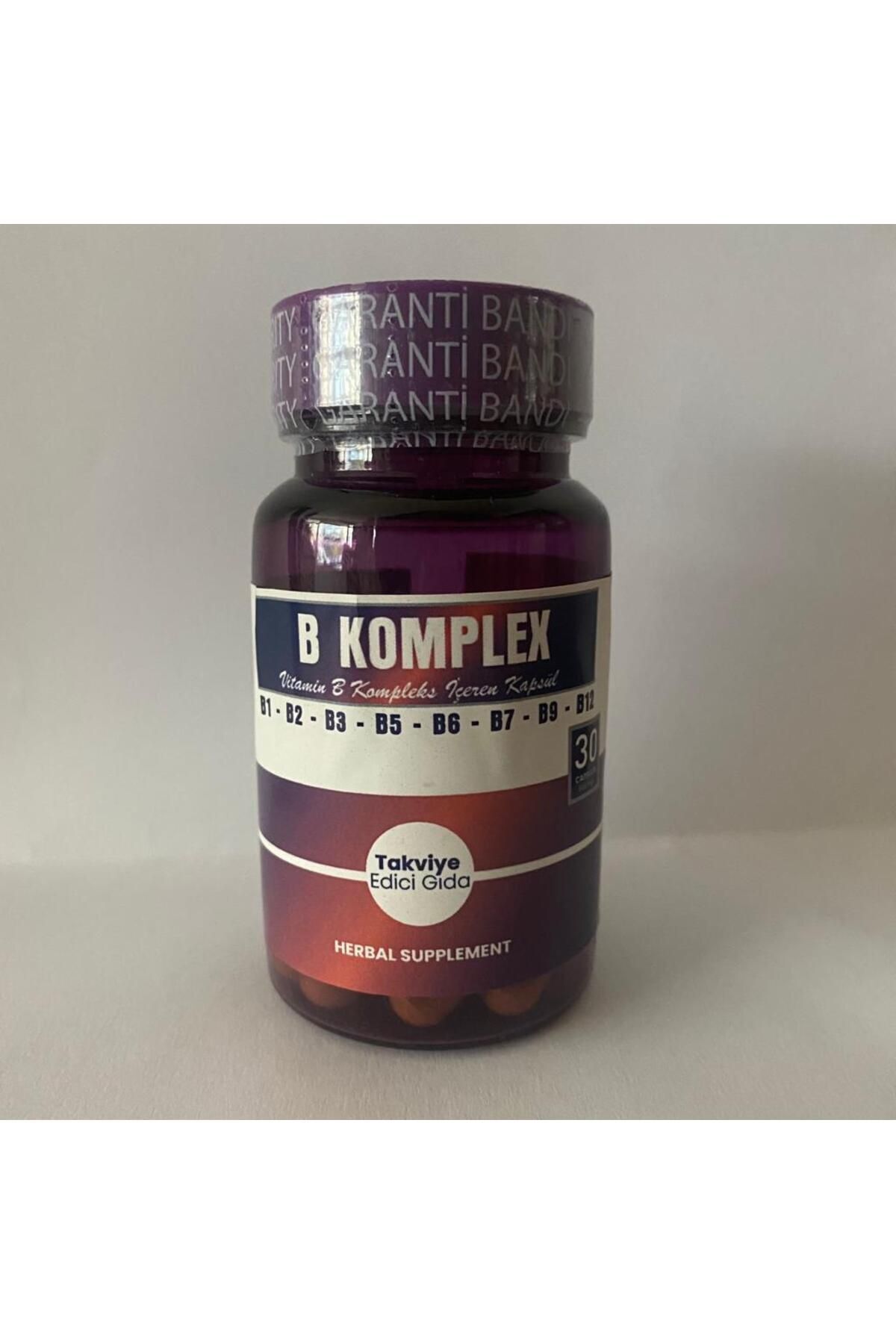 farmaex-Vitamin B Complex 30 Caps, B1-B2-B4-B5-B6-B7-B9-B12 1