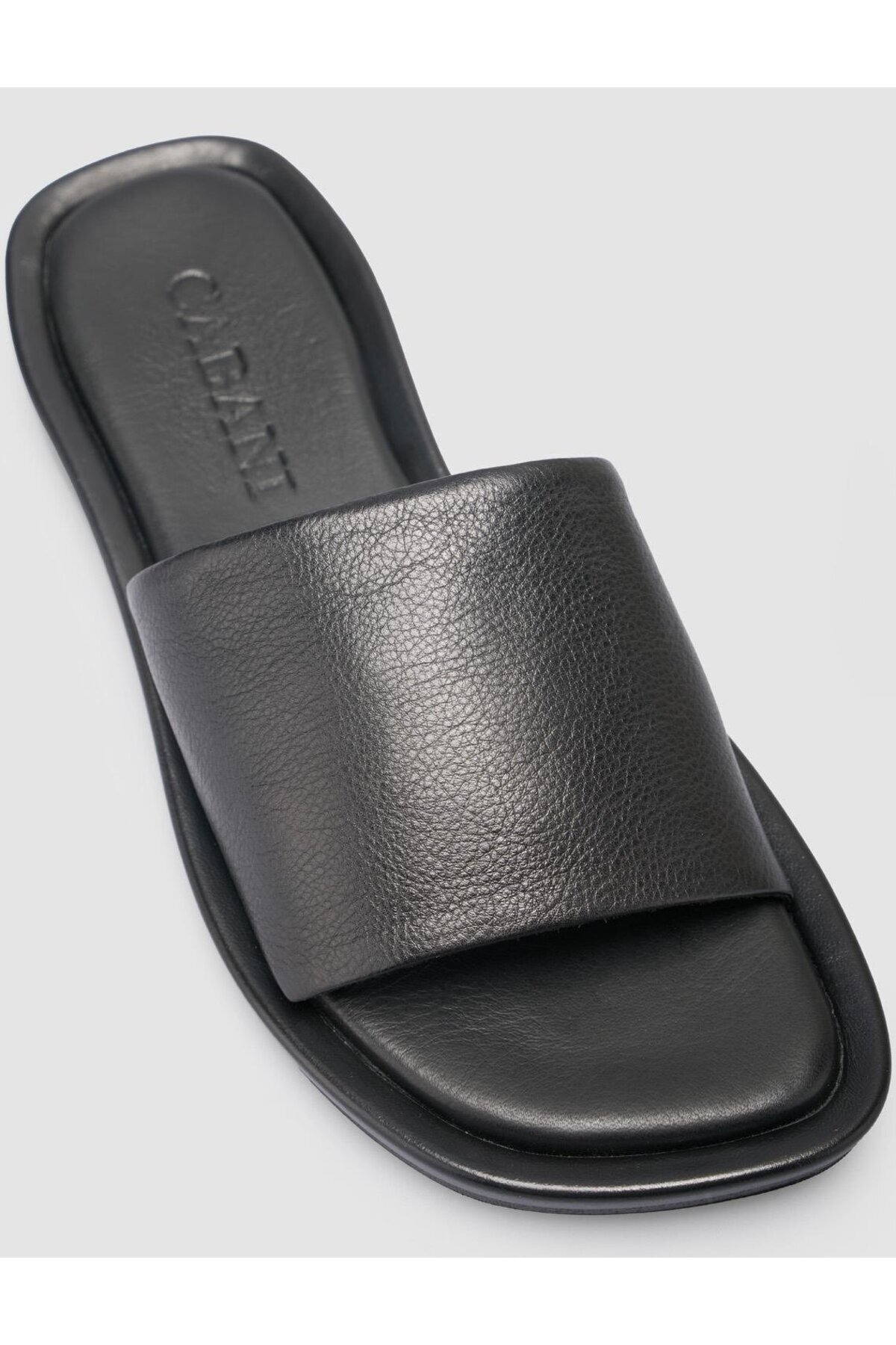Cabani-100% Genuine Leather Black Women's Slippers 6