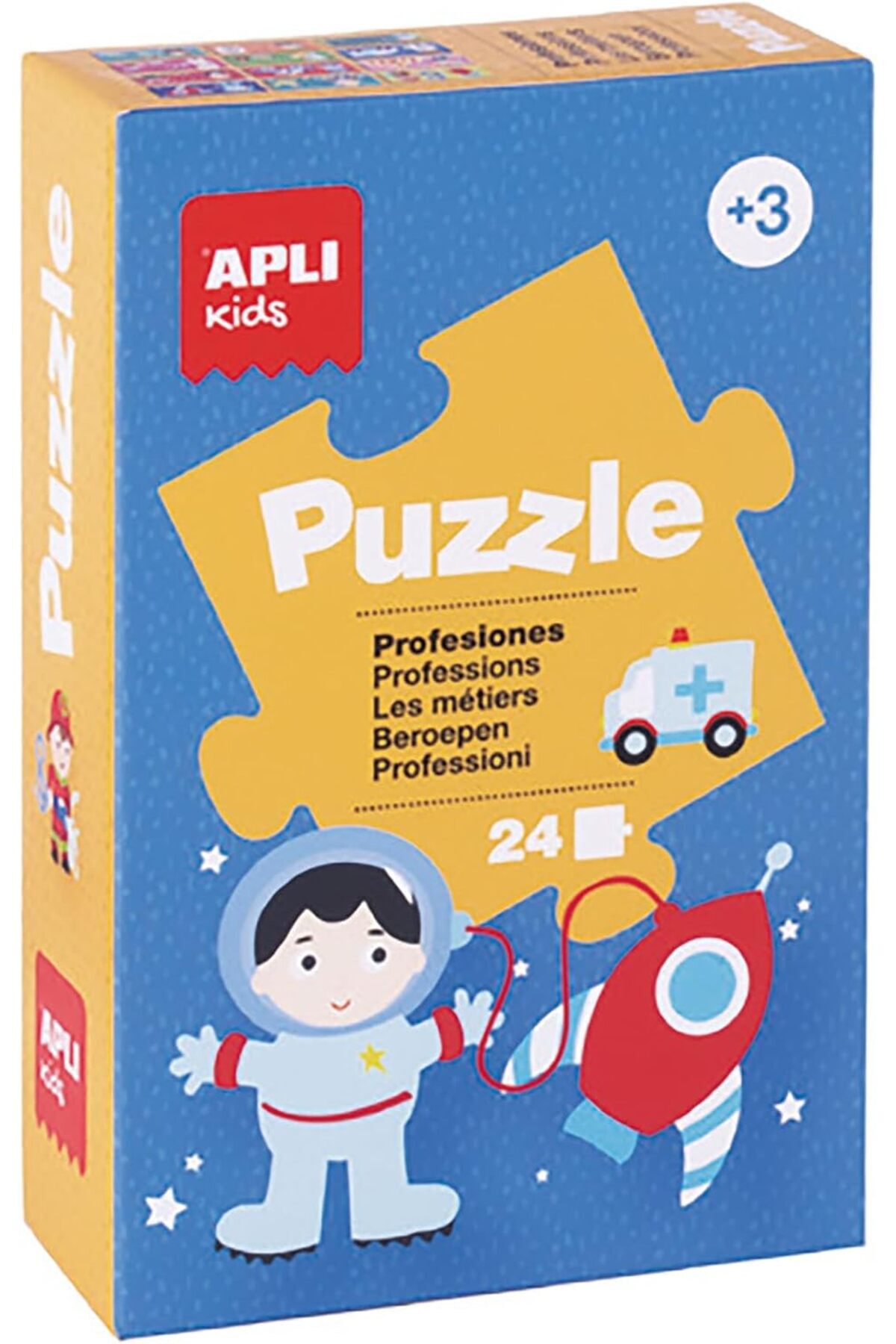 Apli Kids-Set 6 Puzzle-uri Asortate In Cutie Display, 24 Piese Fiecare, Apli, 3 Ani 5