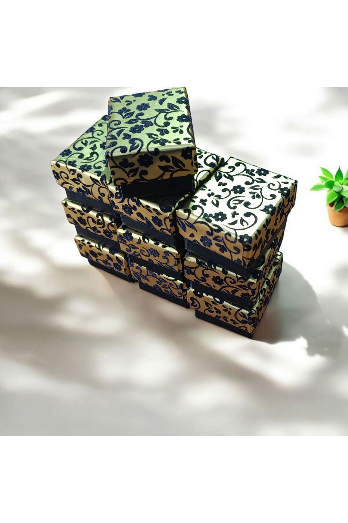 teknotrust Mücevher kutusu yüzük için 5,5 cm X 5,4 cm 10 adet