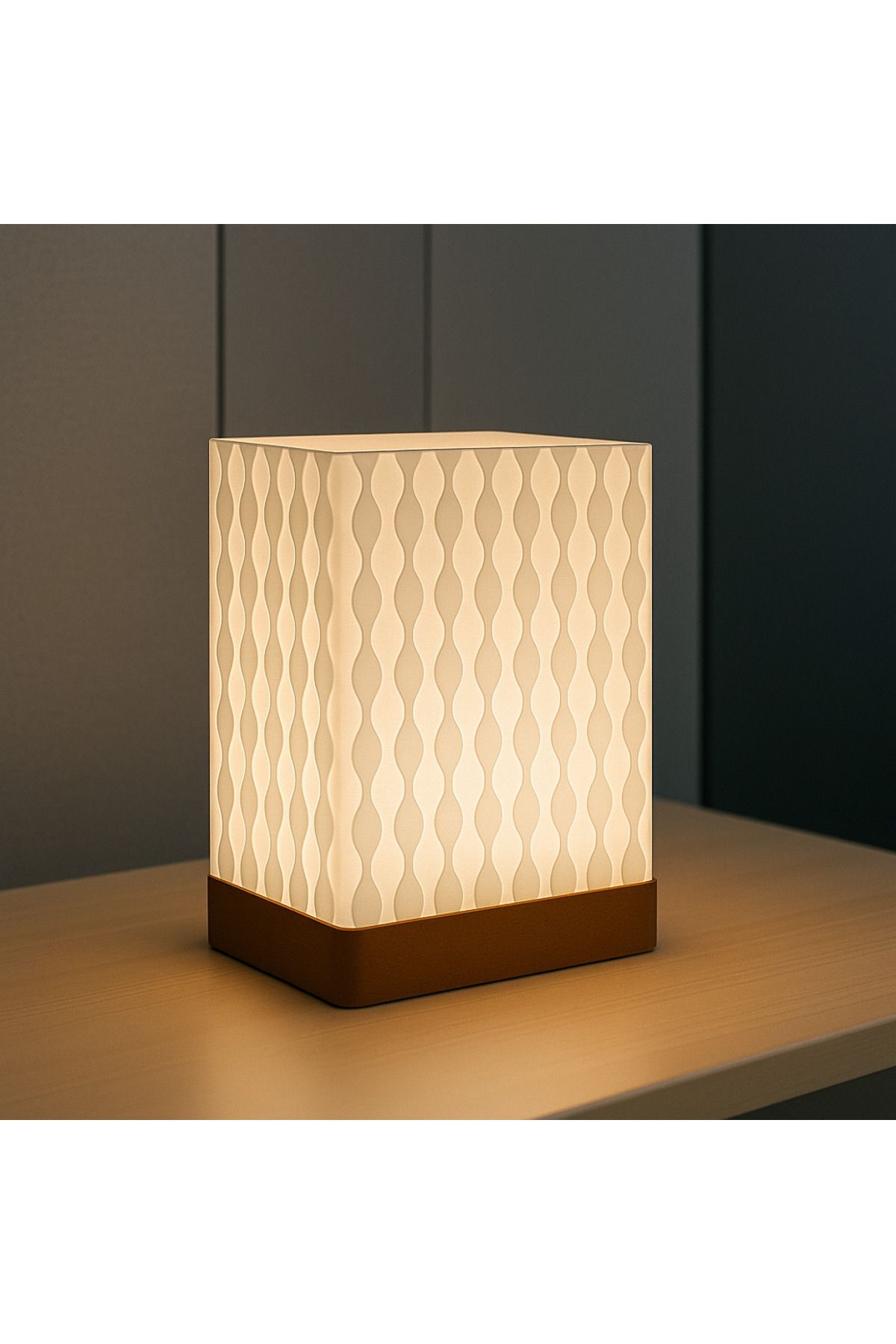 Plasfire-Modern Table Lamp Square Model 2