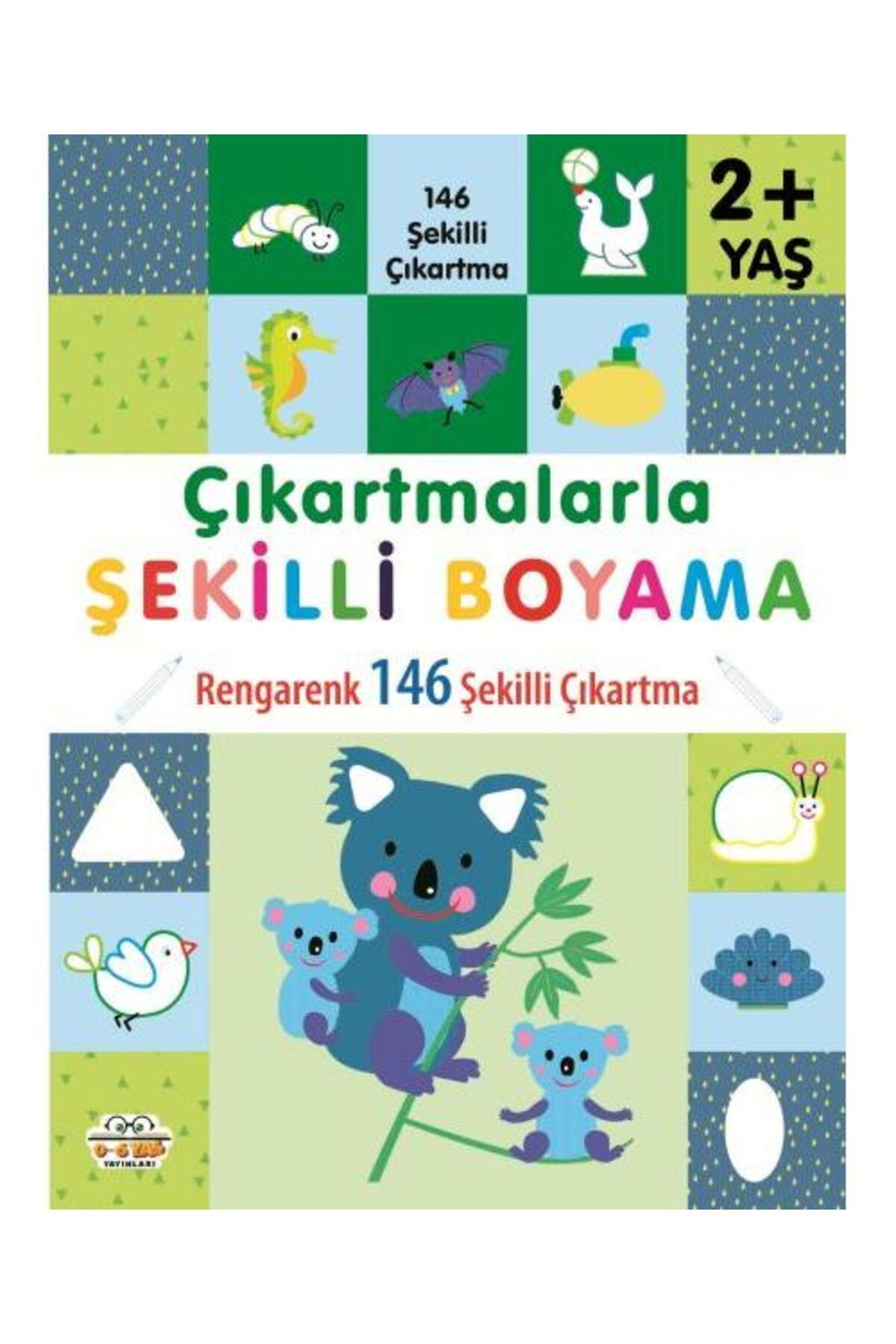 Genel Markalar Çıkartmalarla Şekilli Boyama 2 Yaş Üstü