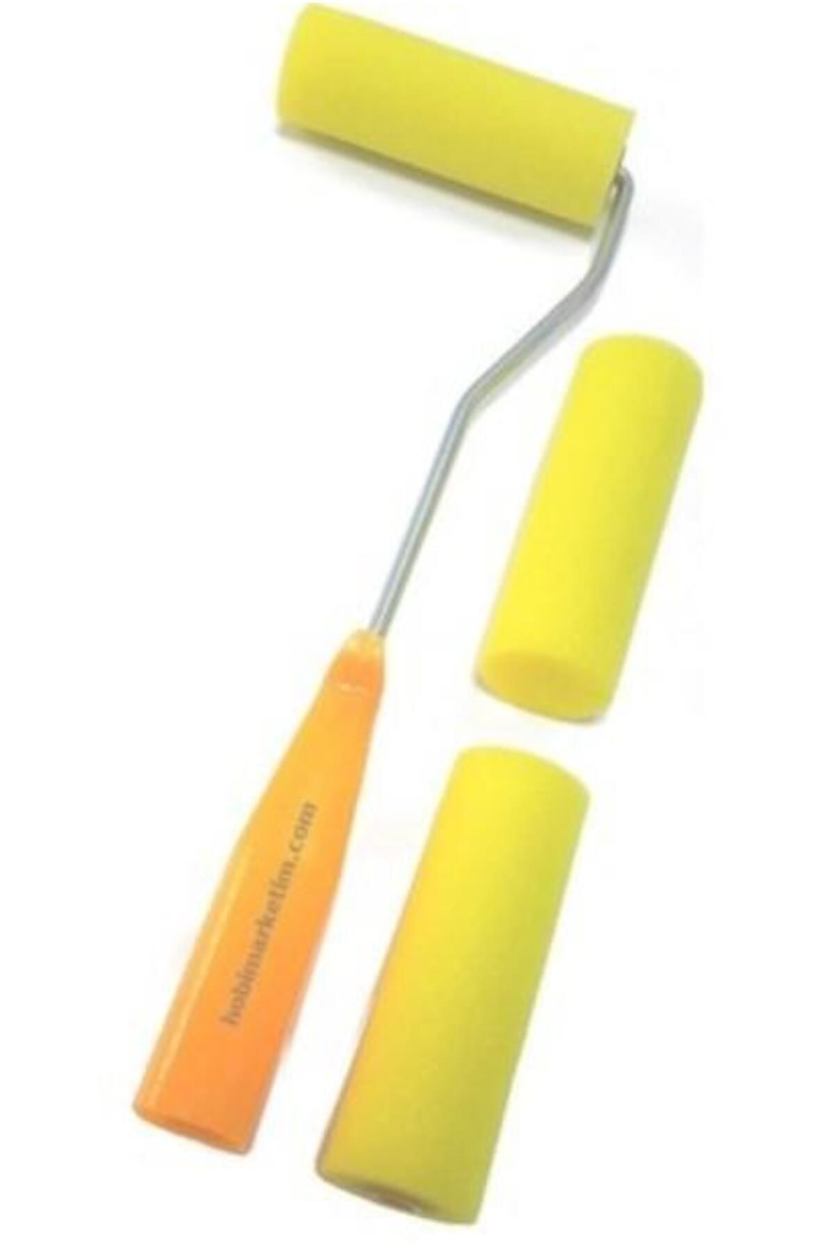 NEZADE STORE Rich Sarı Sünger Rulo Seti 5 cm