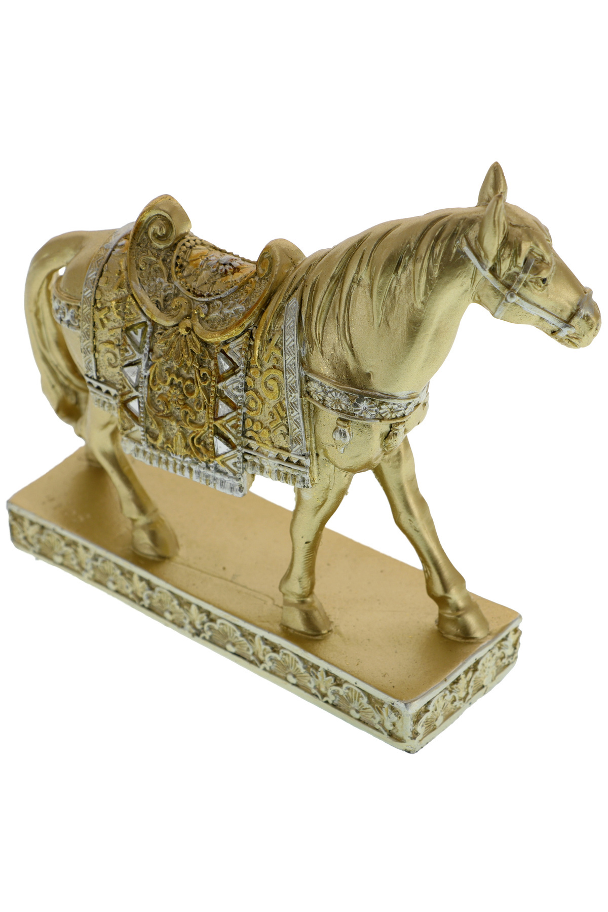 GiftExpress-Medium golden horse figurine 14 cm 3