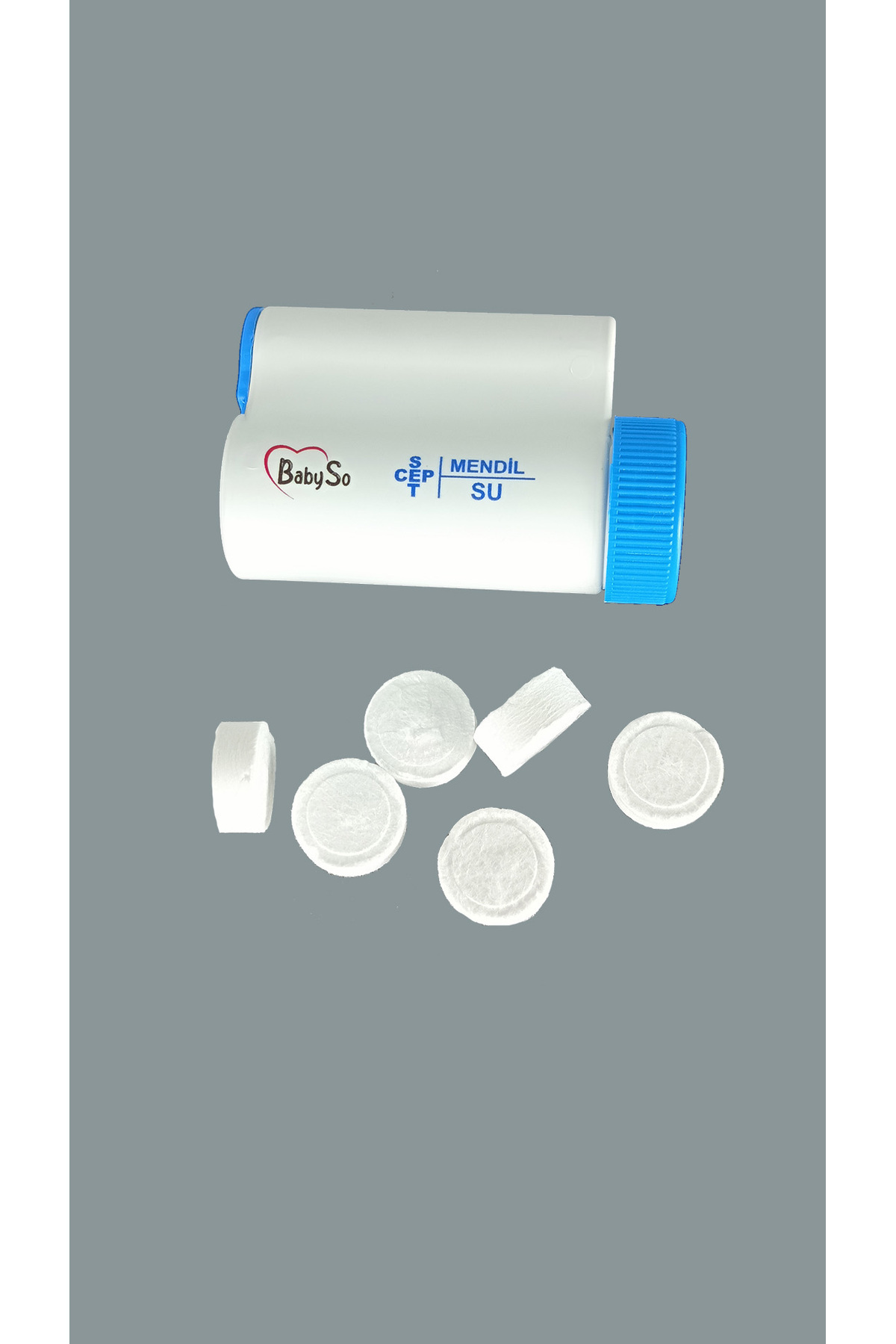 BABYSO Sıkıştırılmış Bebek Mendili Seyahat Seti 6 Mendil Kapasiteli fotoğrafı 3 (önizleme)