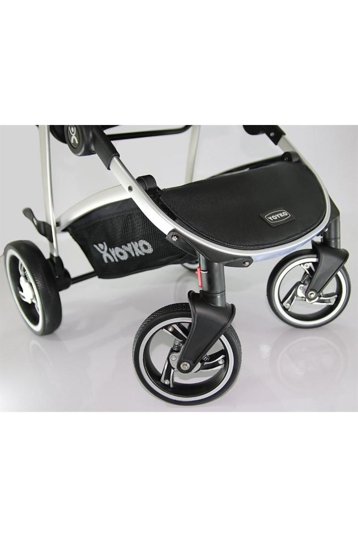 Yoyko City Seyahat Sistem Bebek Arabası 3 In 1 Gri Silver fotoğrafı 7 (önizleme)